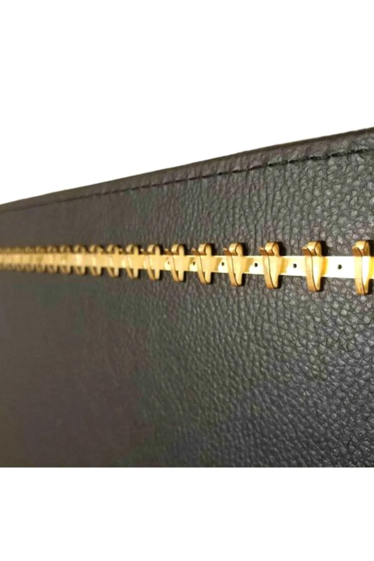 1 Metre Sarı Renk Metal Tesbih Kolye Zincir Tırnaklı Askılık