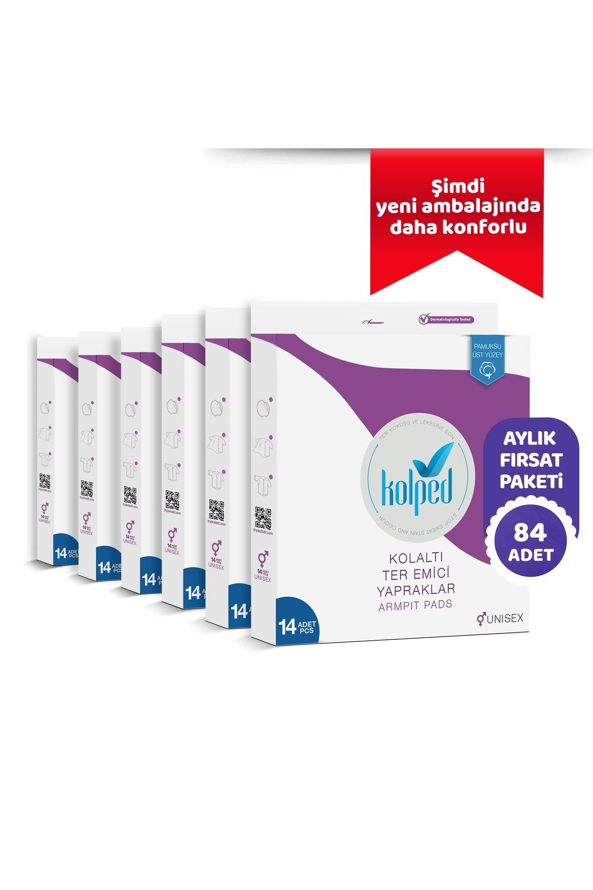 Koltuk Altı Pedi Ter Emici Yapraklar 84 Adet ( 6 Kutu)