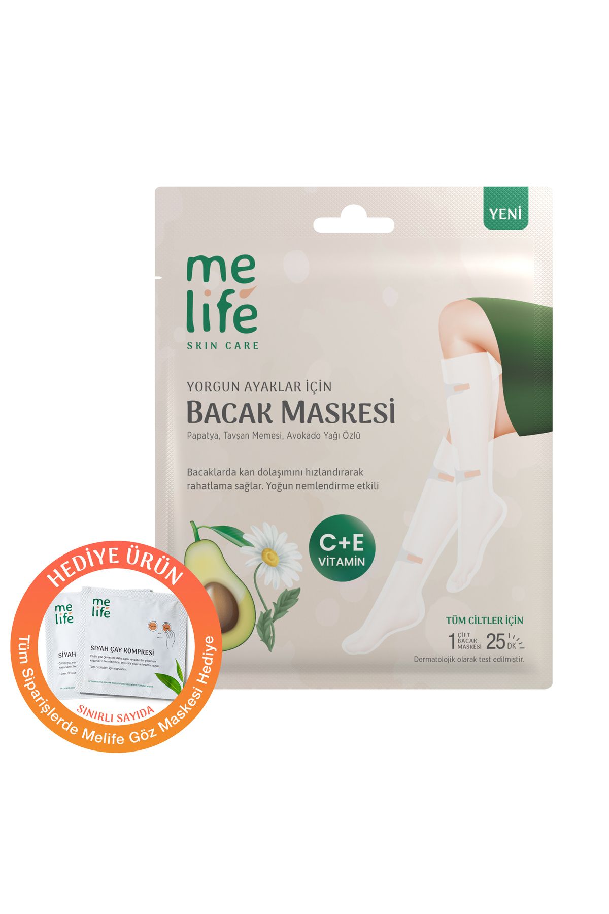 Yorgun Ayak İçin Bacak Maskesi 50 Ml