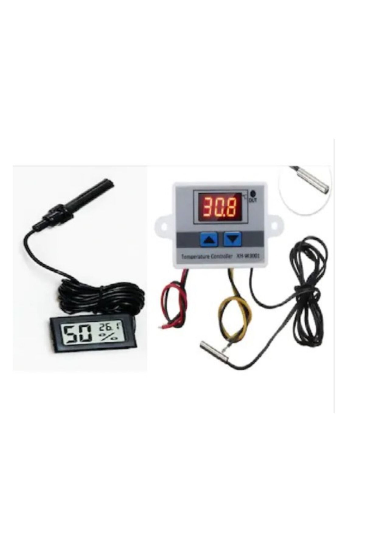 W3001 220v Termostat Nem Ölçer, Higrometre, Kuluçka Seti, Kuluçka Makinesi