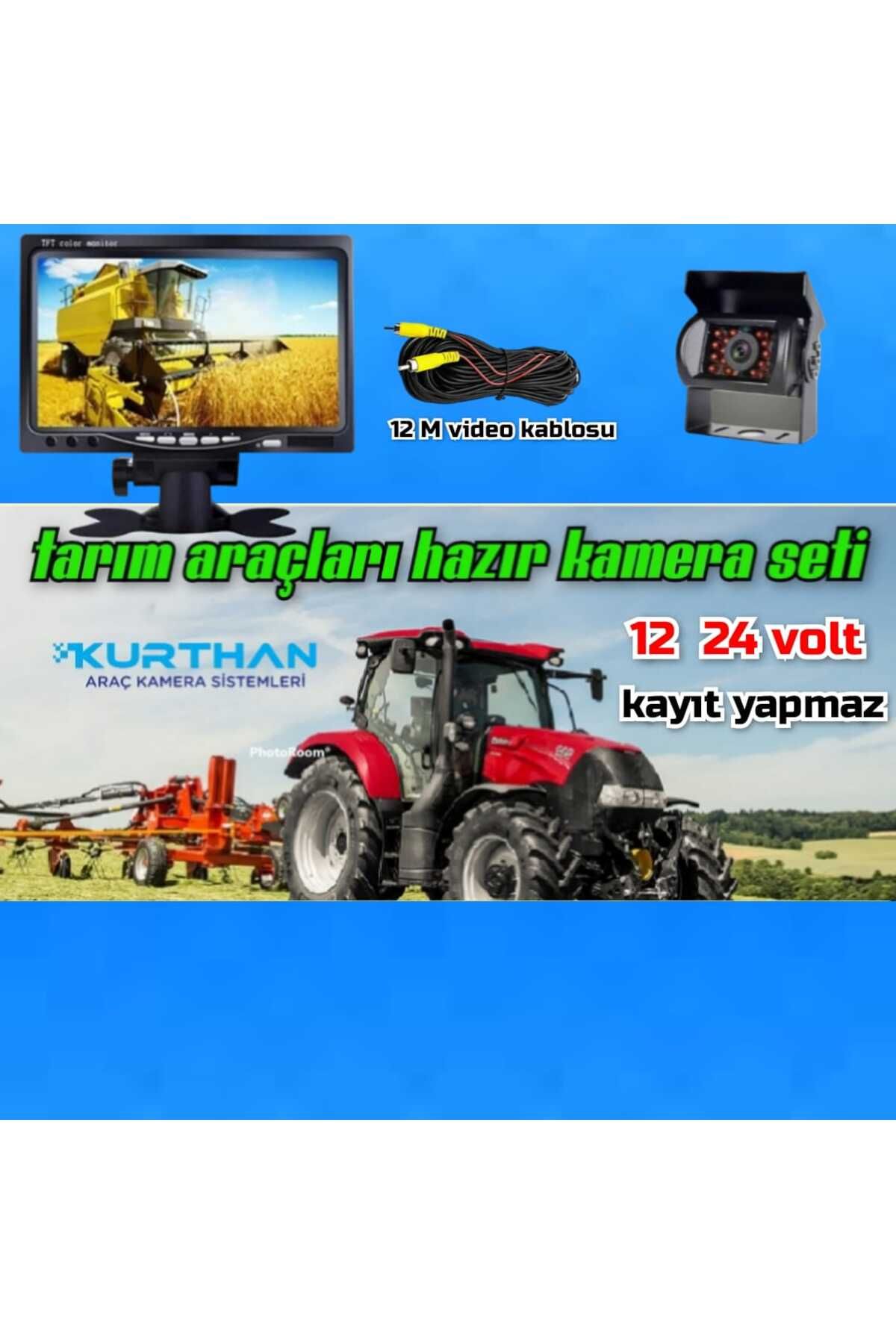 7 Inç Monitör Ve Park Kamera Seti ( 12 * 24 Volt Uyumlu )