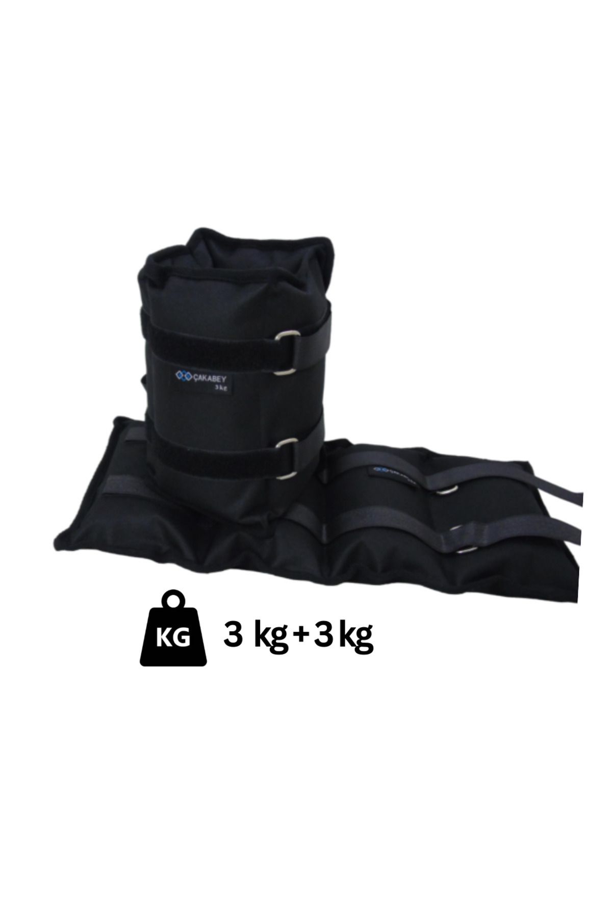 - El-ayak Bilek Ağırlığı 3 Kg Çift (2 ADET) Siyah ( Kum Torbası )