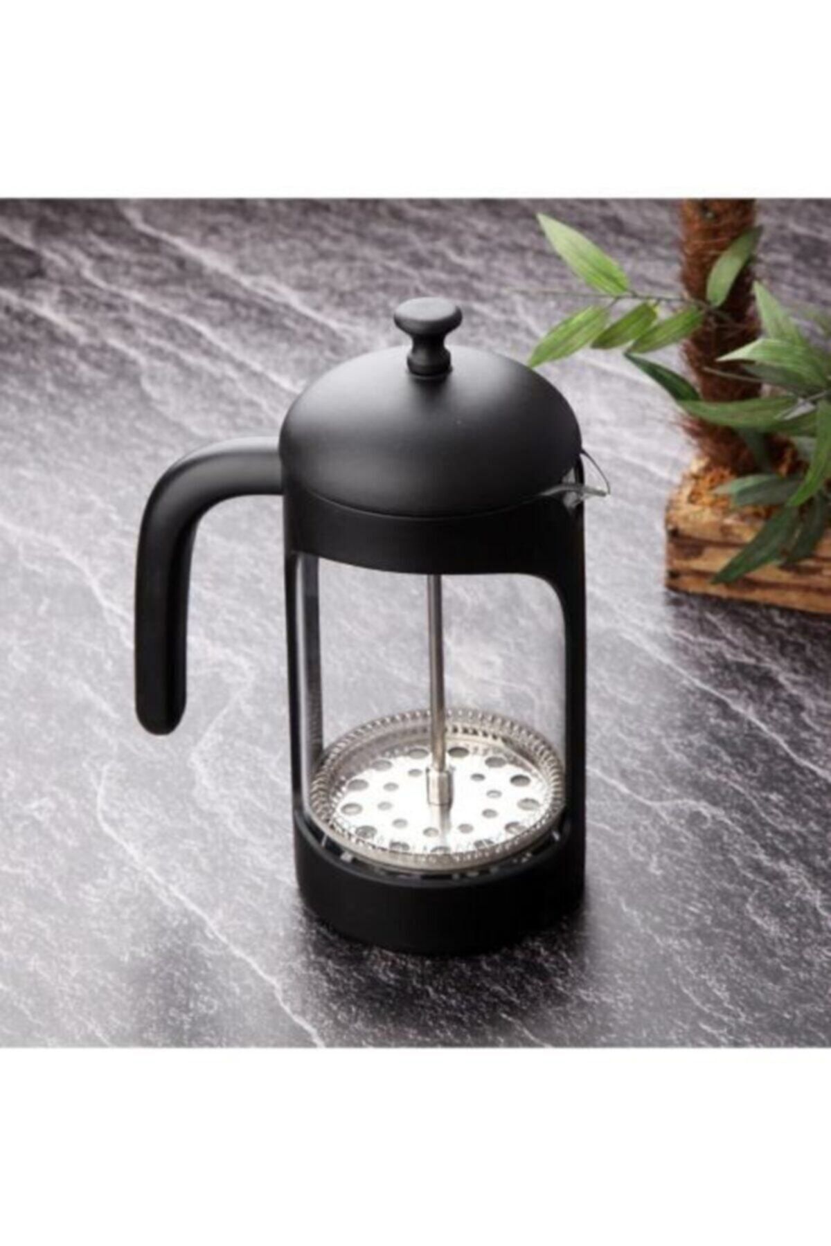 Mat Siyah French Press 600 ml - Zc547