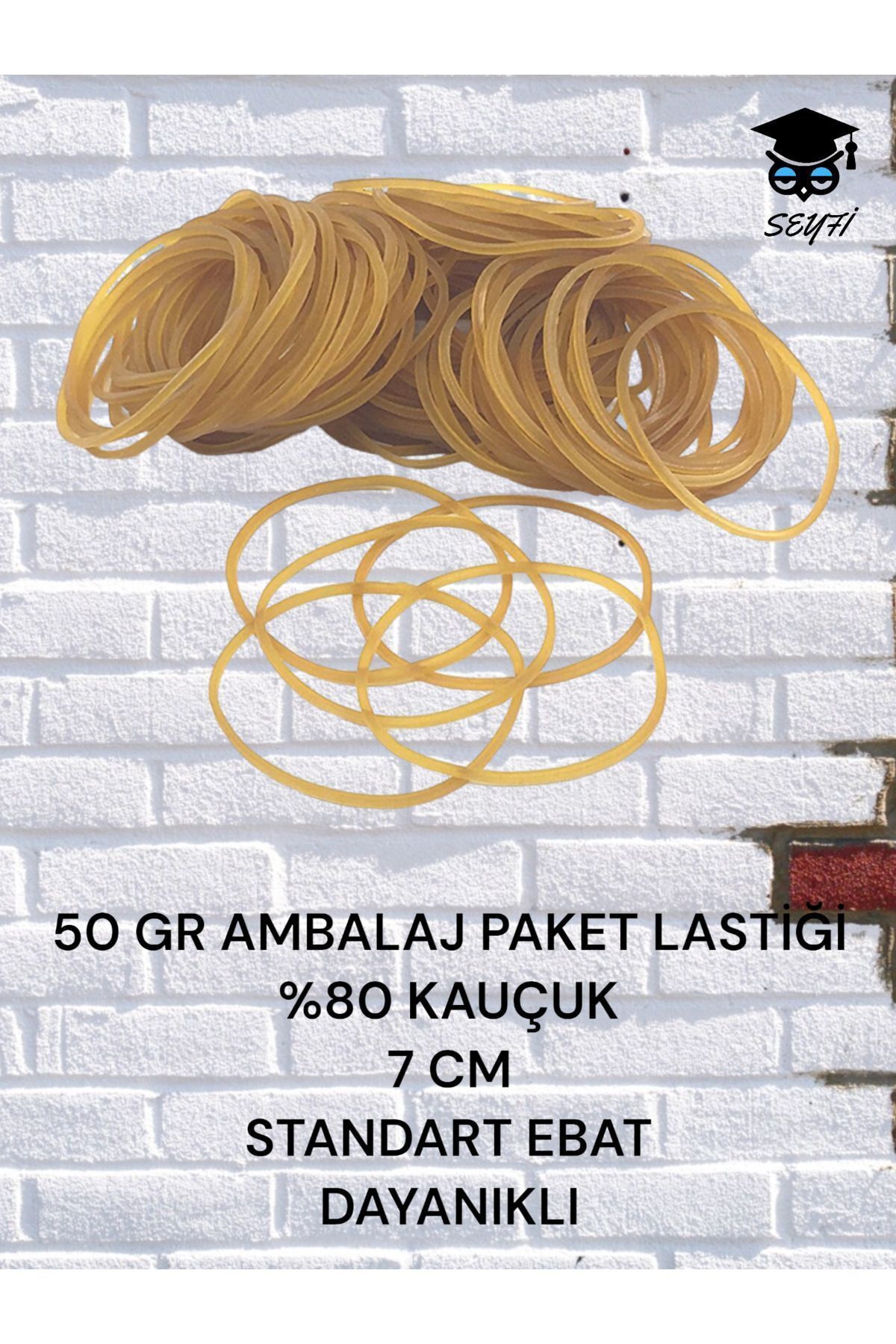 50 GR AMBALAJ PAKET LASTİĞİ  %80 KAUÇUK   7 CM  STANDART EBAT DAYANIKLI