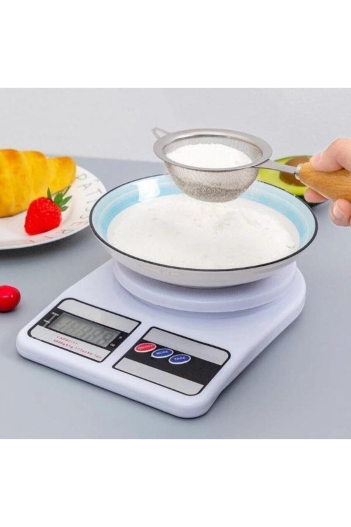 Dijital Hassas Terazi 10 Kg Kapasiteli Lcd Ekranlı Mutfak Tartısı Ölçüm Cihazı