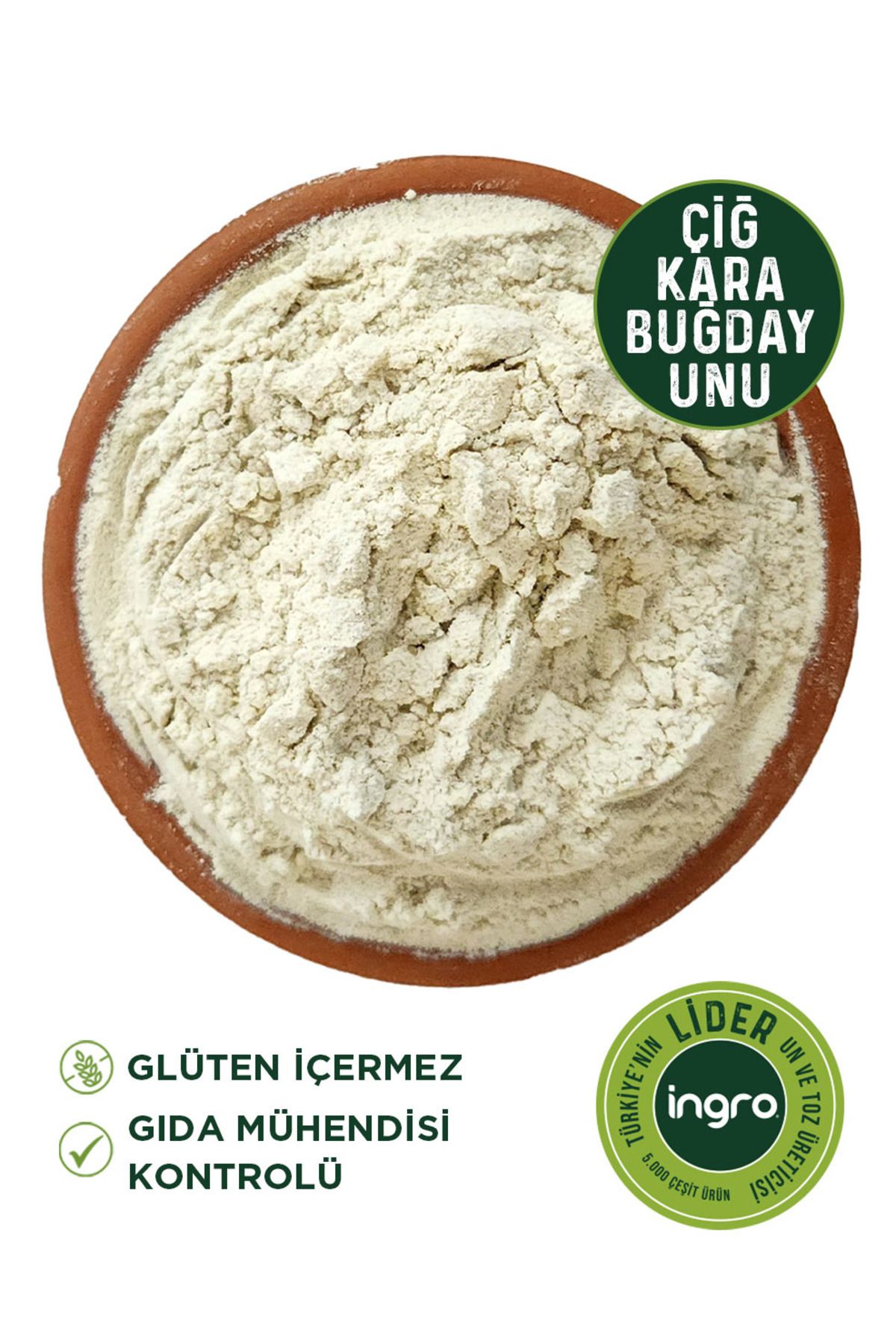 Ingro Glutensiz Çiğ Karabuğday Unu 500g (GREÇKA UNU)