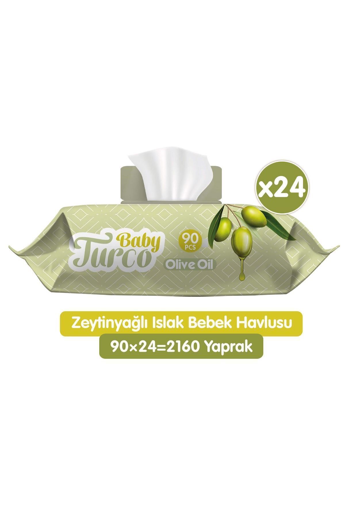 Zeytinyağlı Islak Bebek Havlusu 24x90 Adet