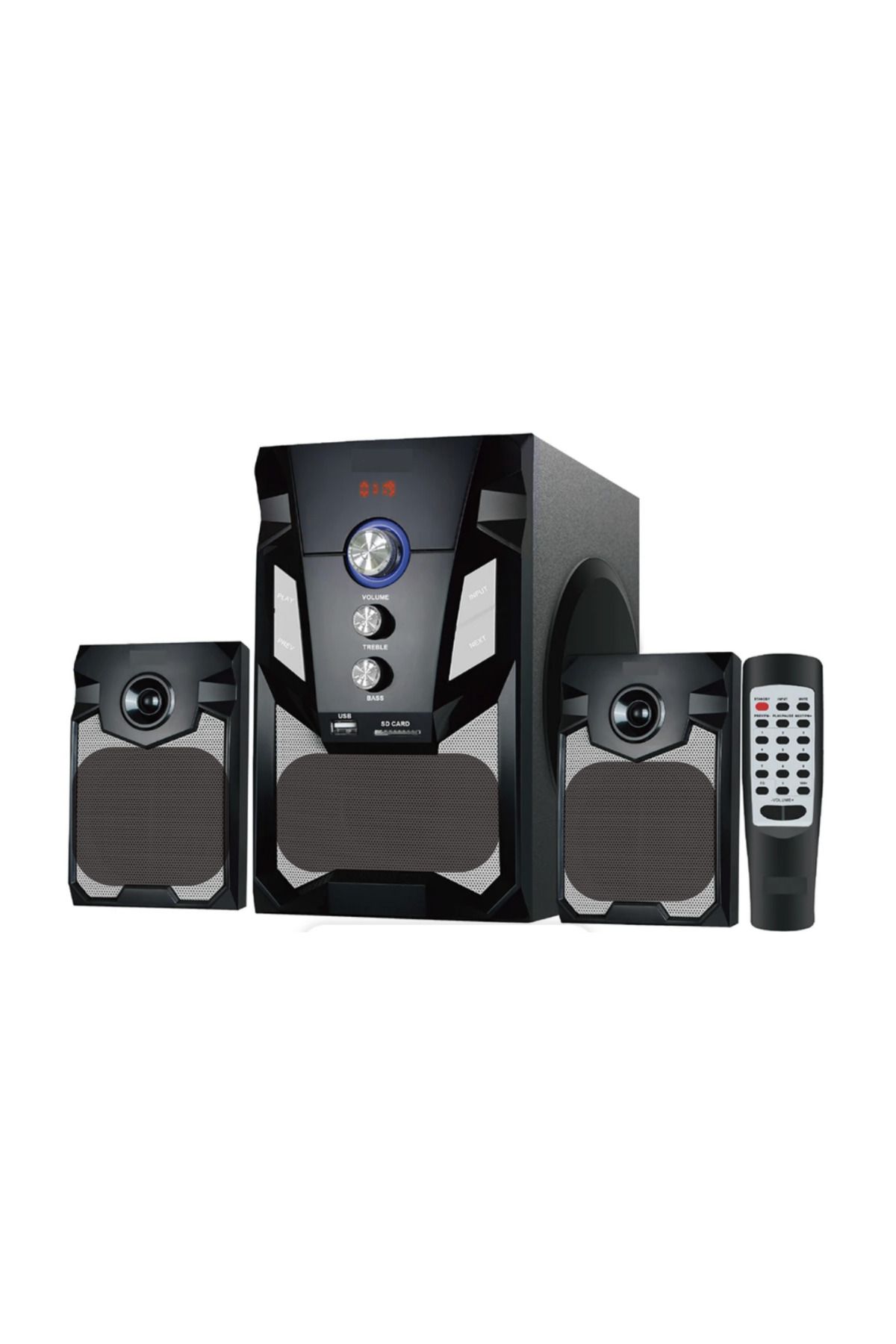 V203 Bluetooth 2in1 Radyolu Usb Tf Destekli Müzik Sistemi Ses Sistemi Projektör Uyumlu