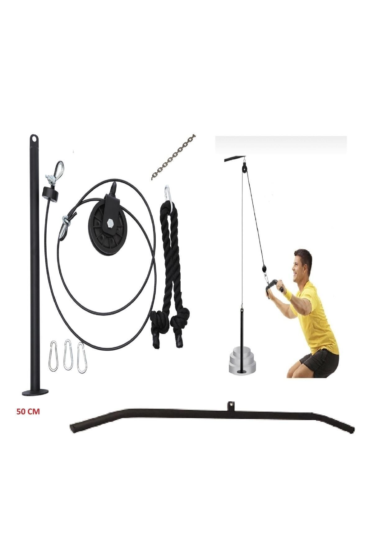 Ev Tipi Cable Crossover Sırt Çekiş Lat Pulldown ,triceps ,biceps Çalışma Istasyonu