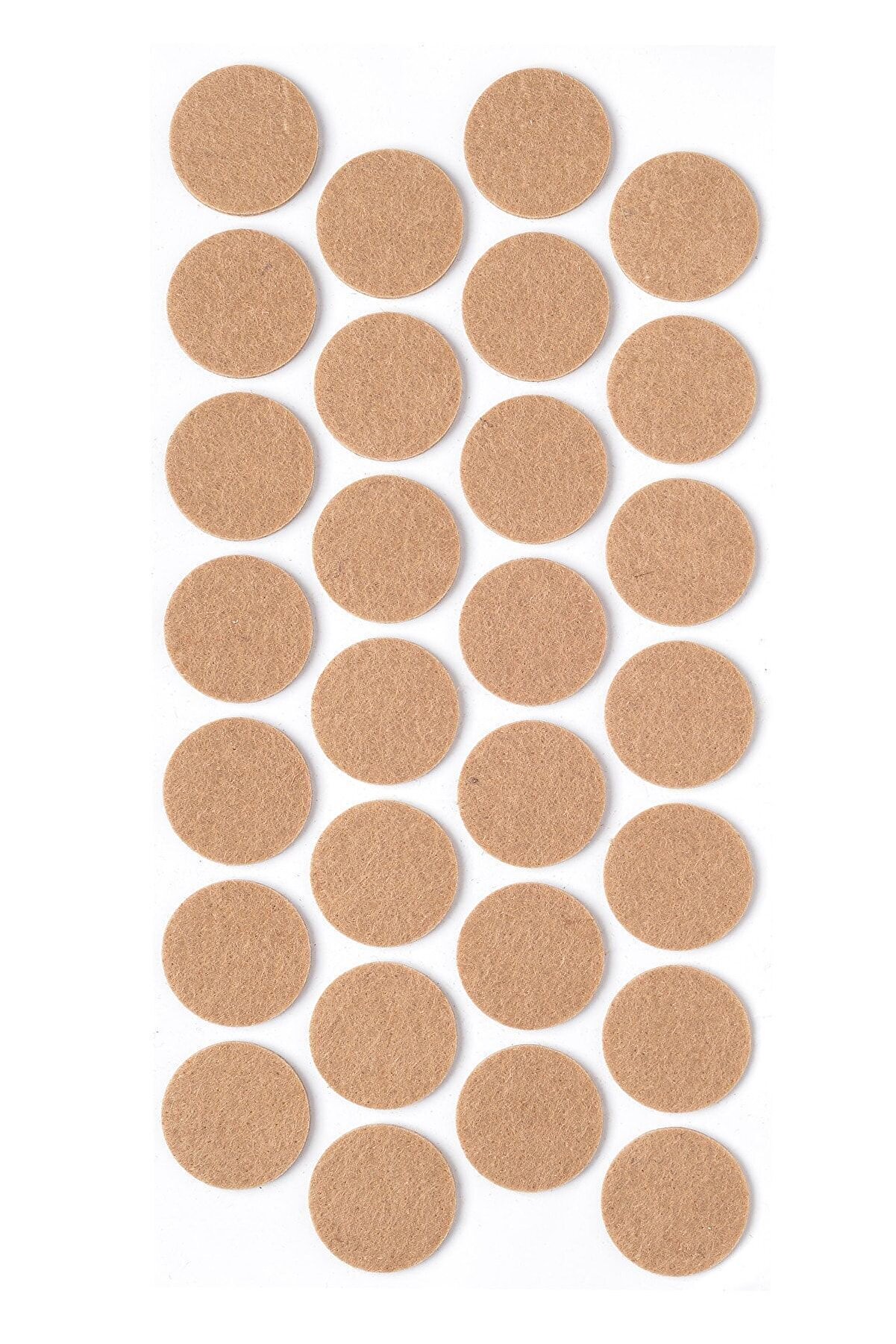 28 Adet Yapışkanlı Sandalye, Masa, Koltuk Altı Parke Koruma Keçesi, Yuvarlak, 2,8 Cm