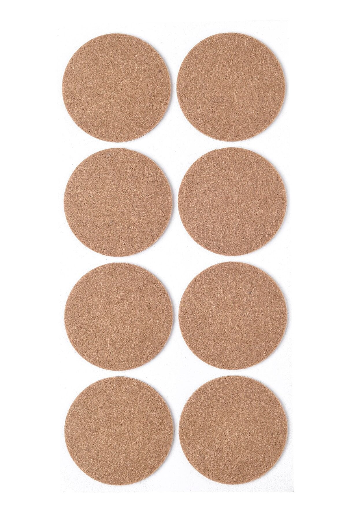 8 Adet Yapışkanlı Sandalye, Masa, Koltuk Altı Parke Koruma Keçesi, Yuvarlak, 5 Cm