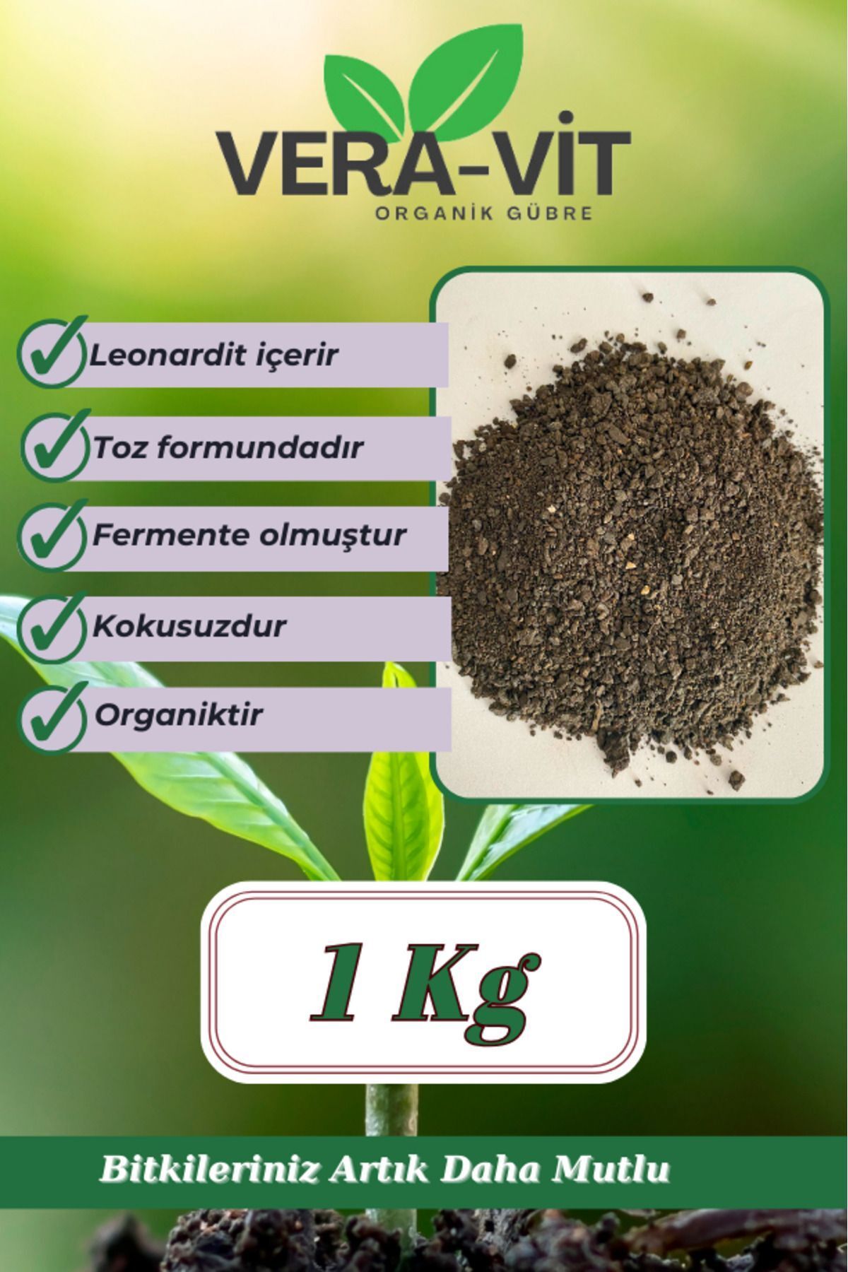 Vera-vit Organik Gübre - Özel Fermantasyon - 1 Kilogram