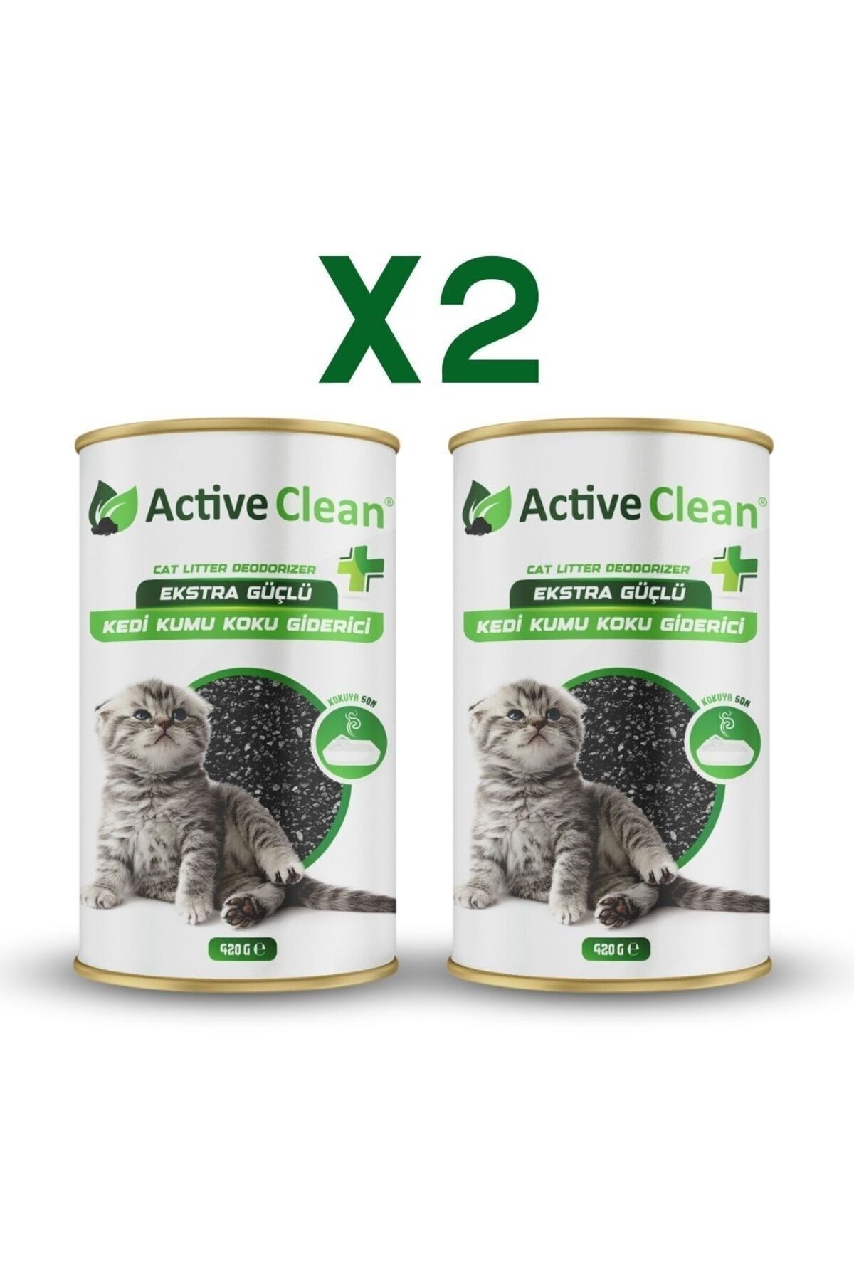 Clean Plus Kedi Kumu Koku Giderici 420g 2li Set