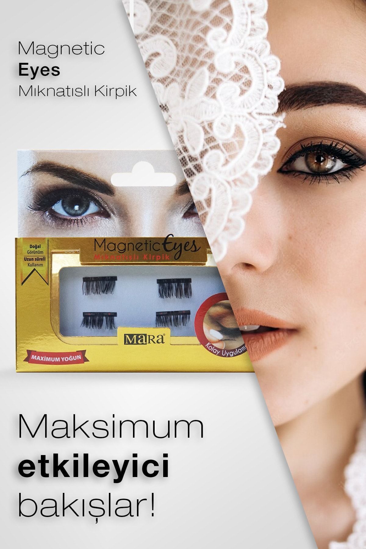 Eyes Mıknatıslı Takma Kirpik Maximum Yoğun
