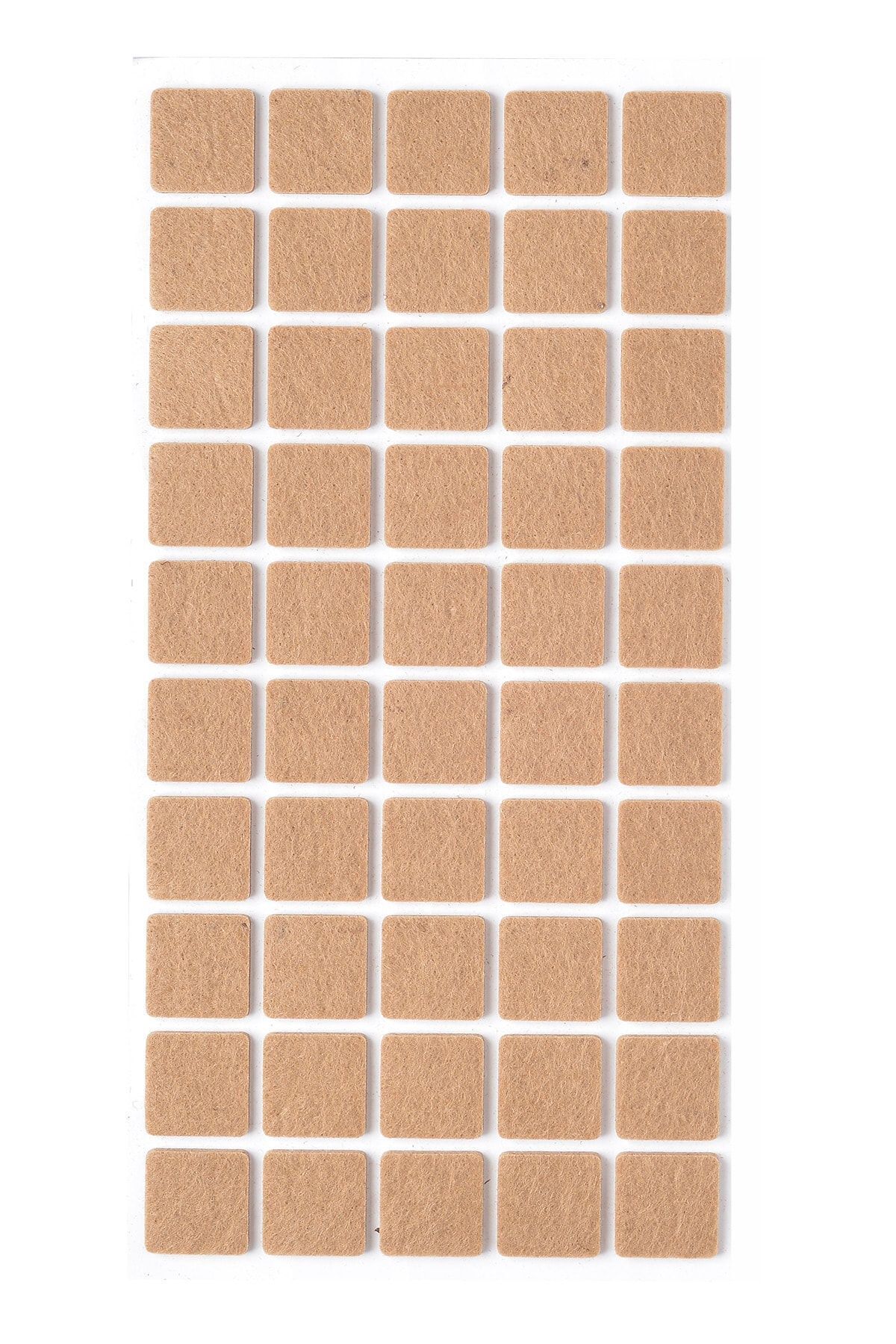 50 Adet Yapışkanlı Sandalye, Masa, Koltuk Altı Parke Koruma Keçesi, Kare, 2 X 2 Cm