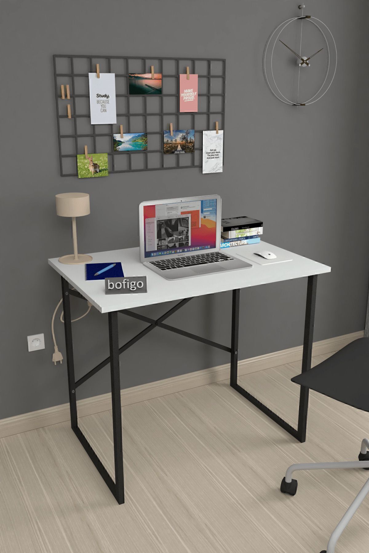 60x90 Cm Çalışma Masası Bilgisayar Masası Ofis Ders Yemek Masası Beyaz