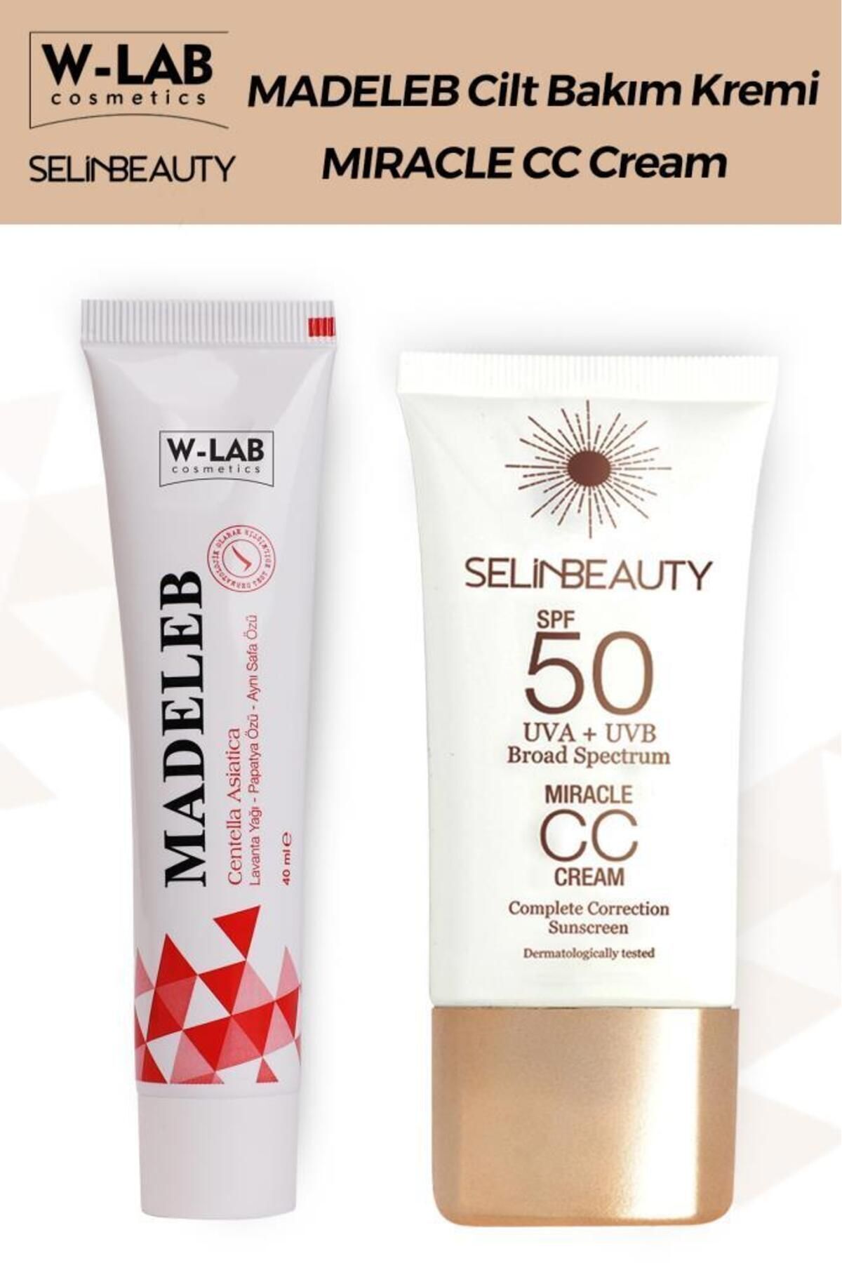 Madeleb Krem 40 ml Ve  Selin Beauty Cc Krem 50 ml Set
