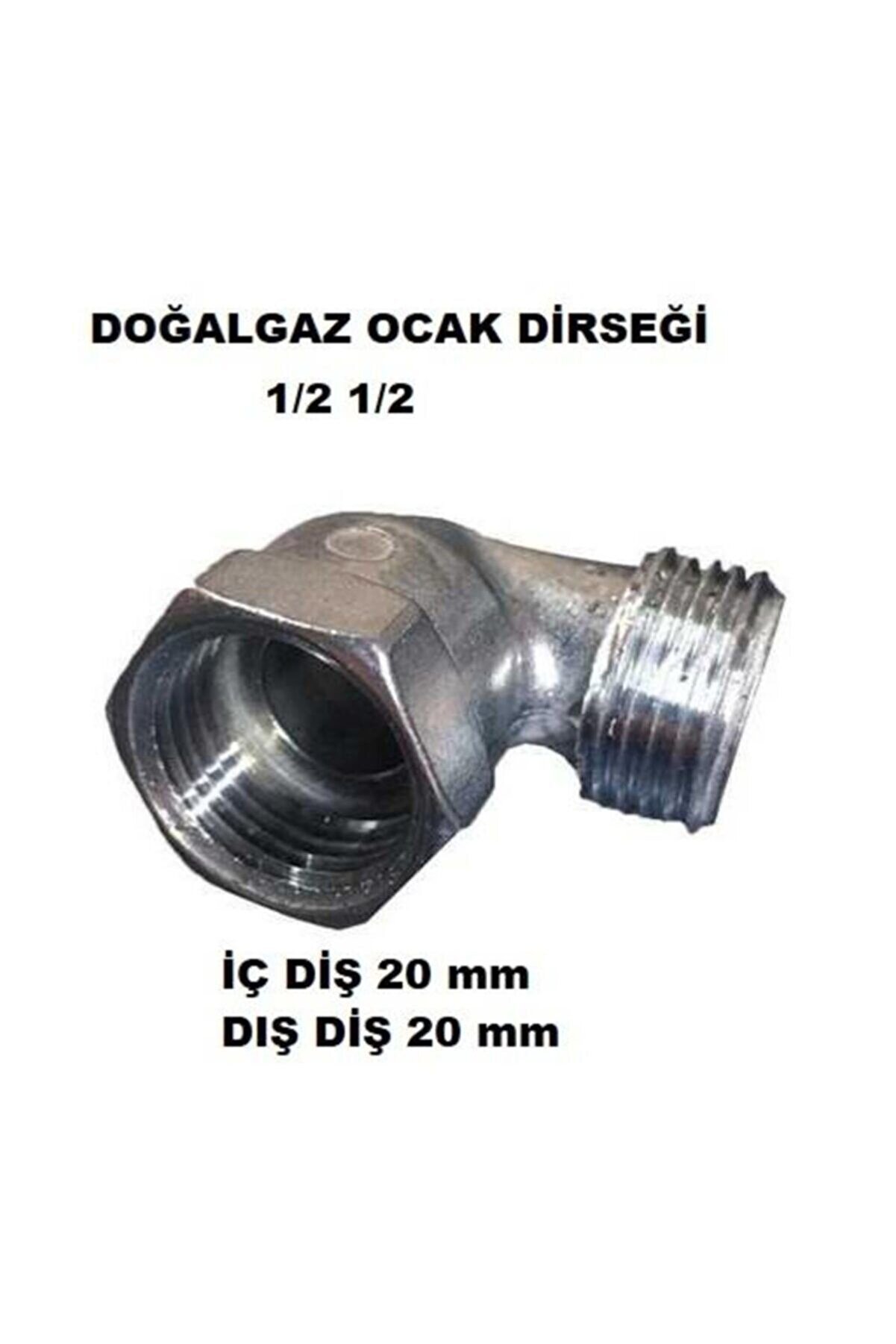 Doğalgaz Ocak Dirseği 1/2 1/2