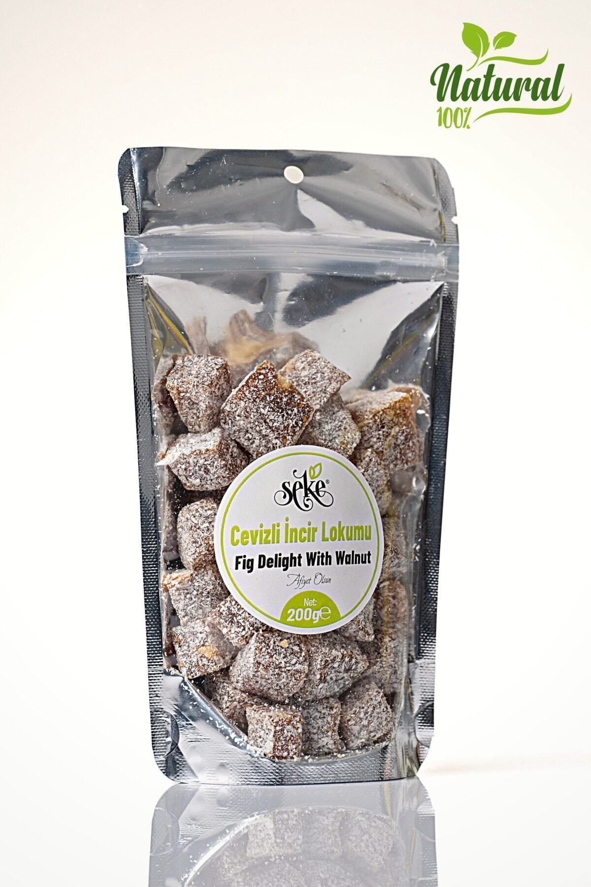 Doğal Cevizli Kuru Incir Lokumu Premium Net 200 gr