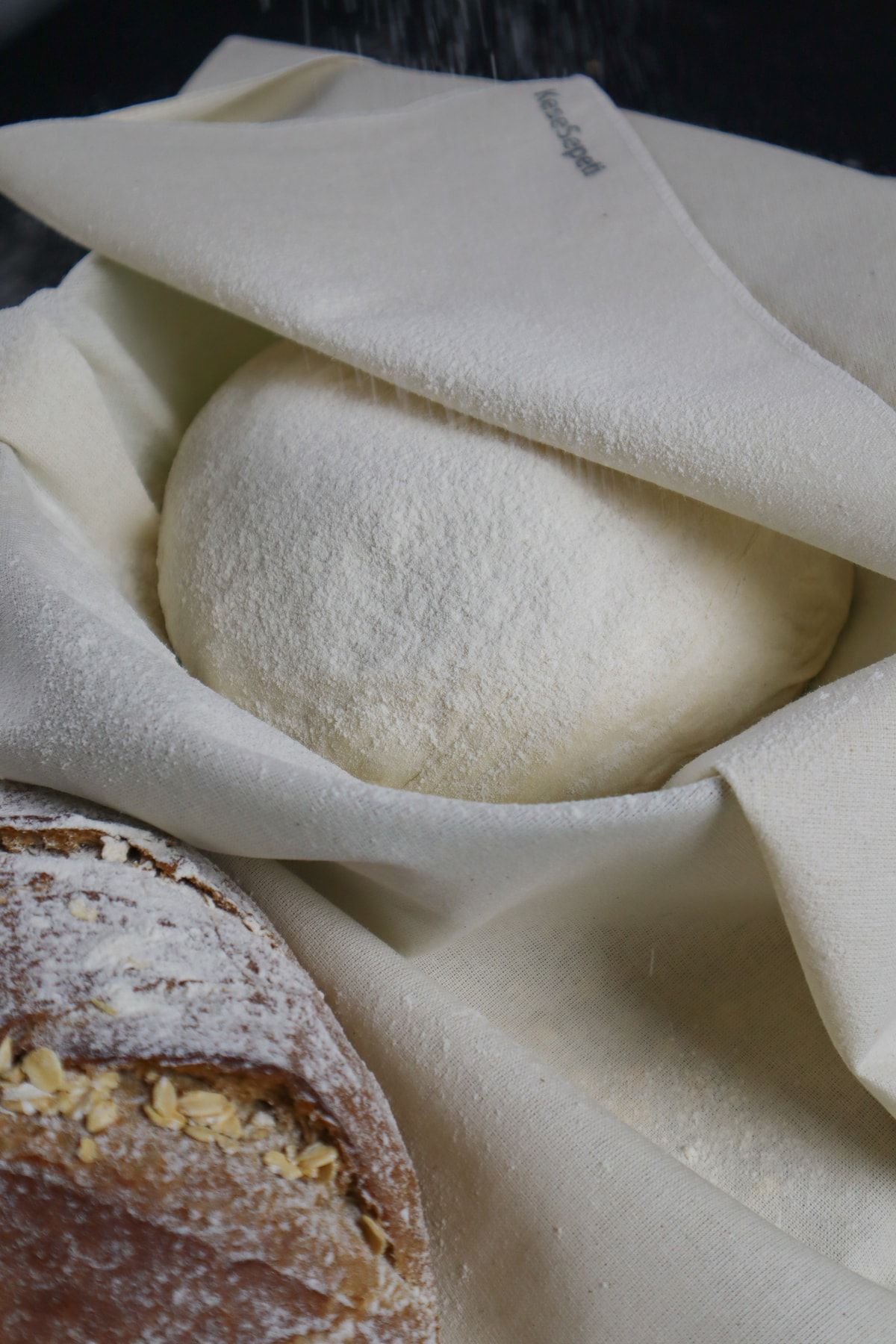 Yıkanabilir Organik Hamur Mayalama Örtüsü | %100 Ham Pamuk | 1 Adet 70x70cm | Dough