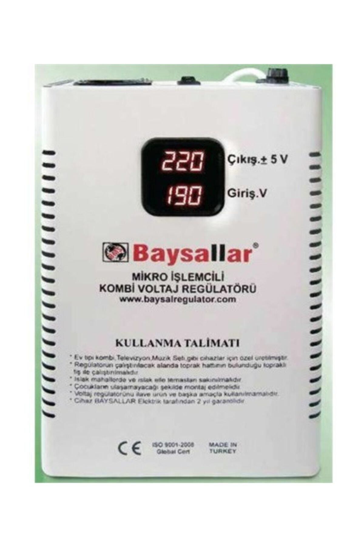 Baysallar Mikro Işlemcili Kombi Voltaj Regülatörü 500 Va