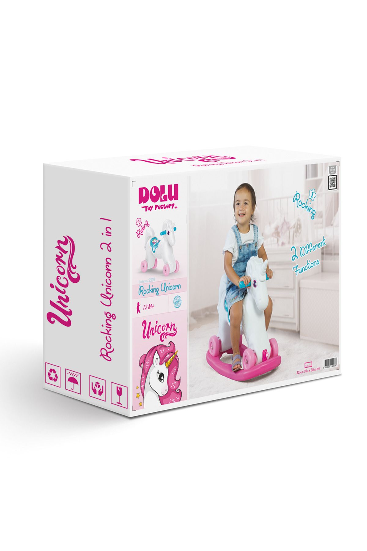 Unicorn Sallanan Tekerleklı At 2509