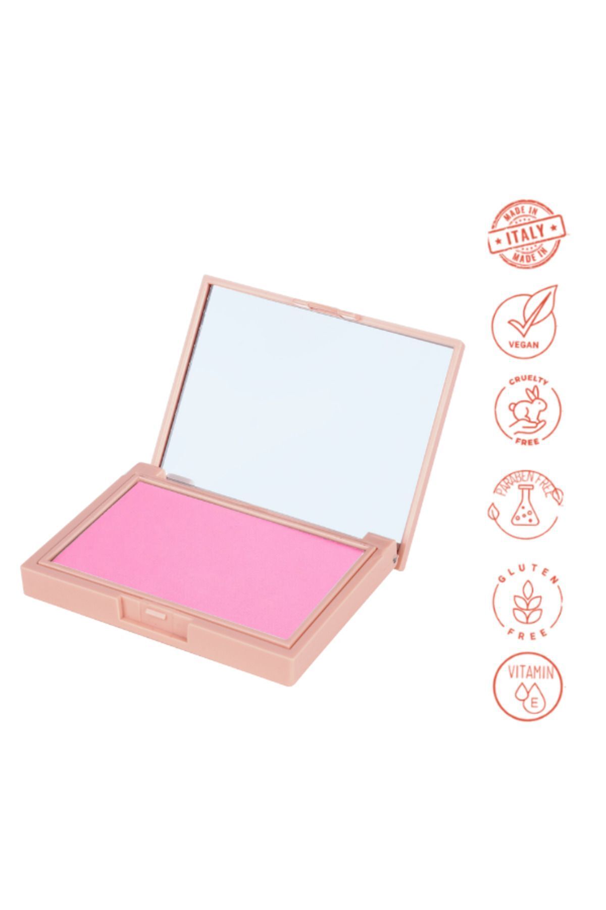 Mat Toz Allık 01 Wild Pink Powder Blush Vegan E Vitaminli