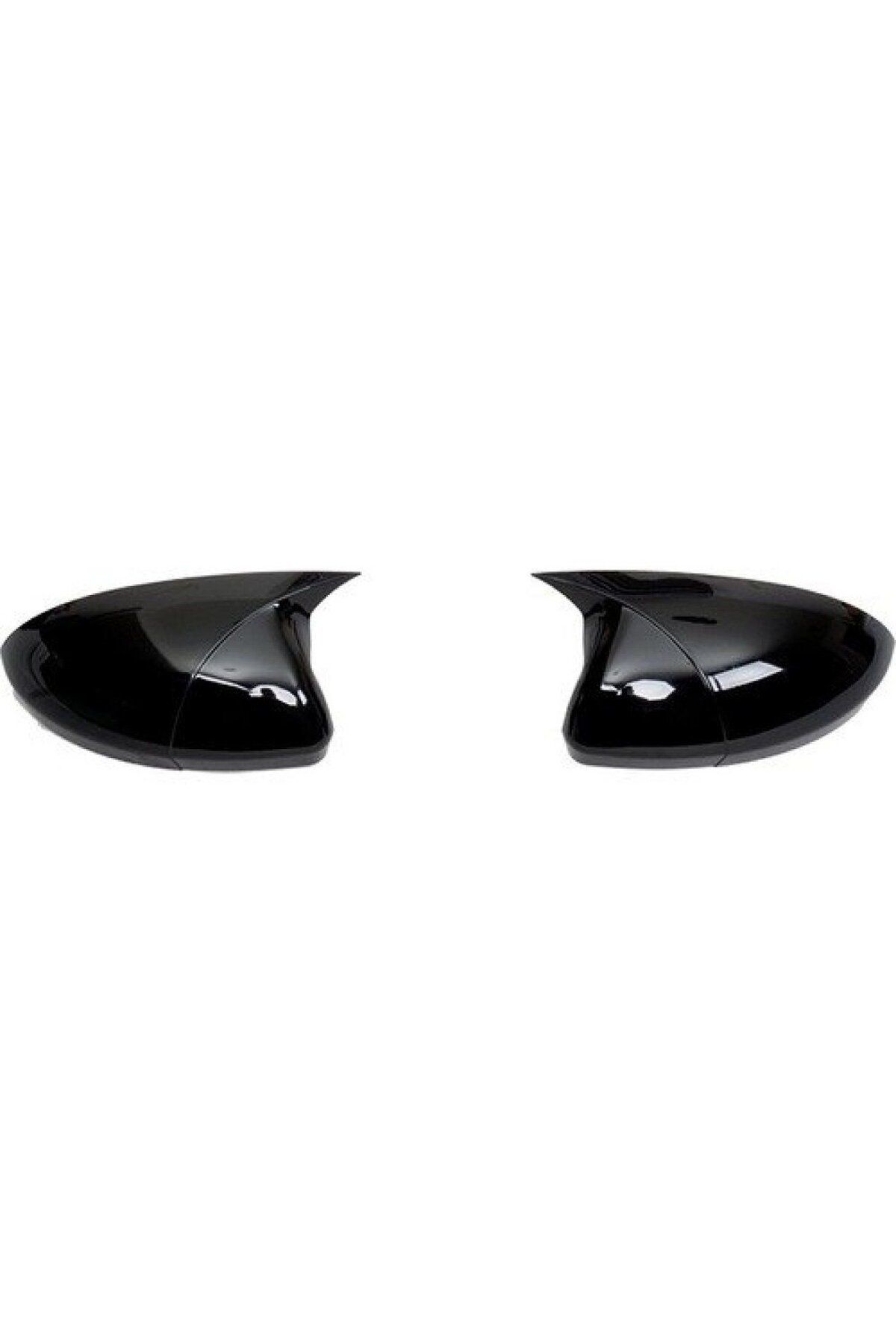 Opel Corsa Uyumlu C Batman Yarasa Ayna Kapağı Piano Black / 2000-2006