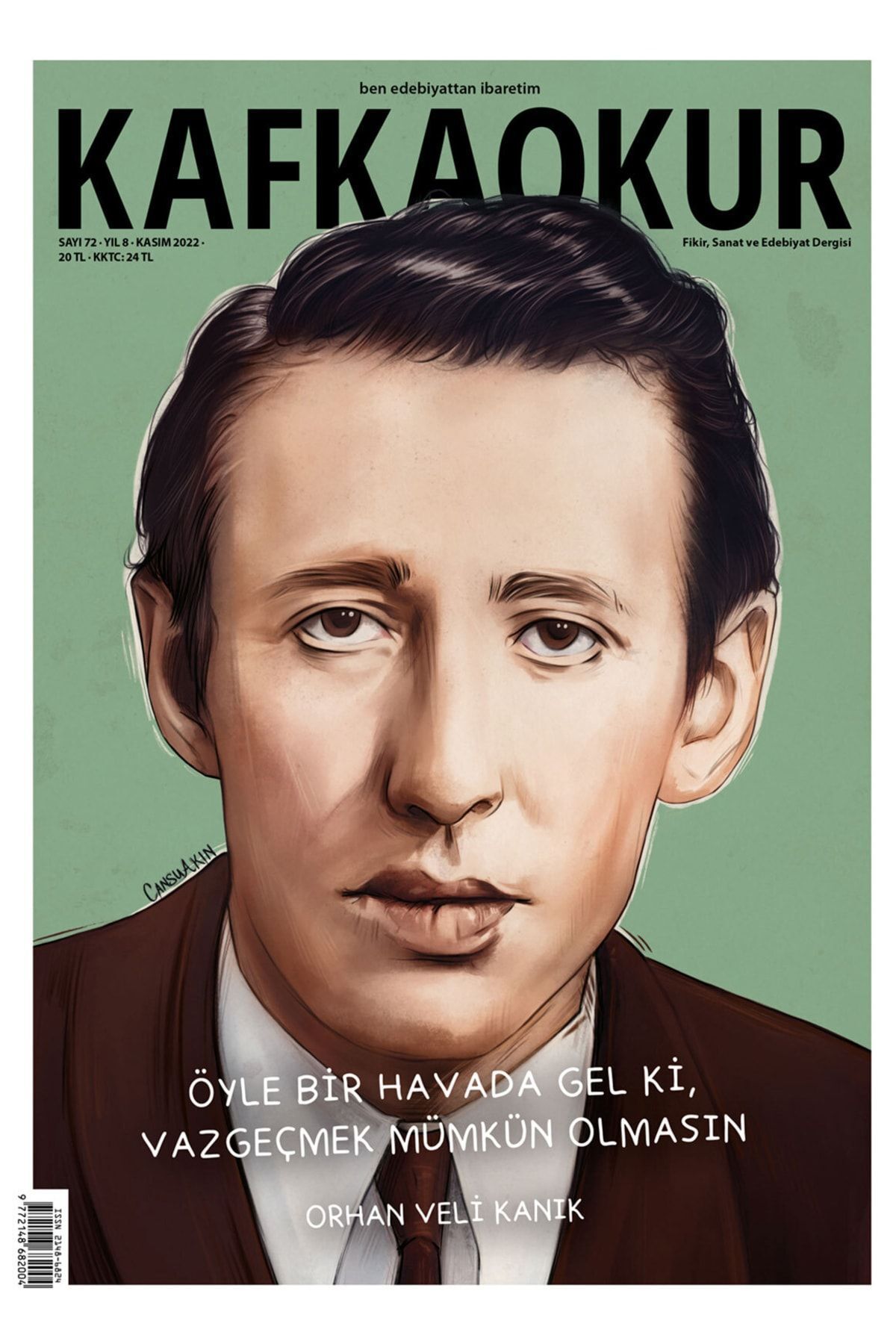 Kafkaokur Sayı 72 - Orhan Veli Kanık - Kasım 2022