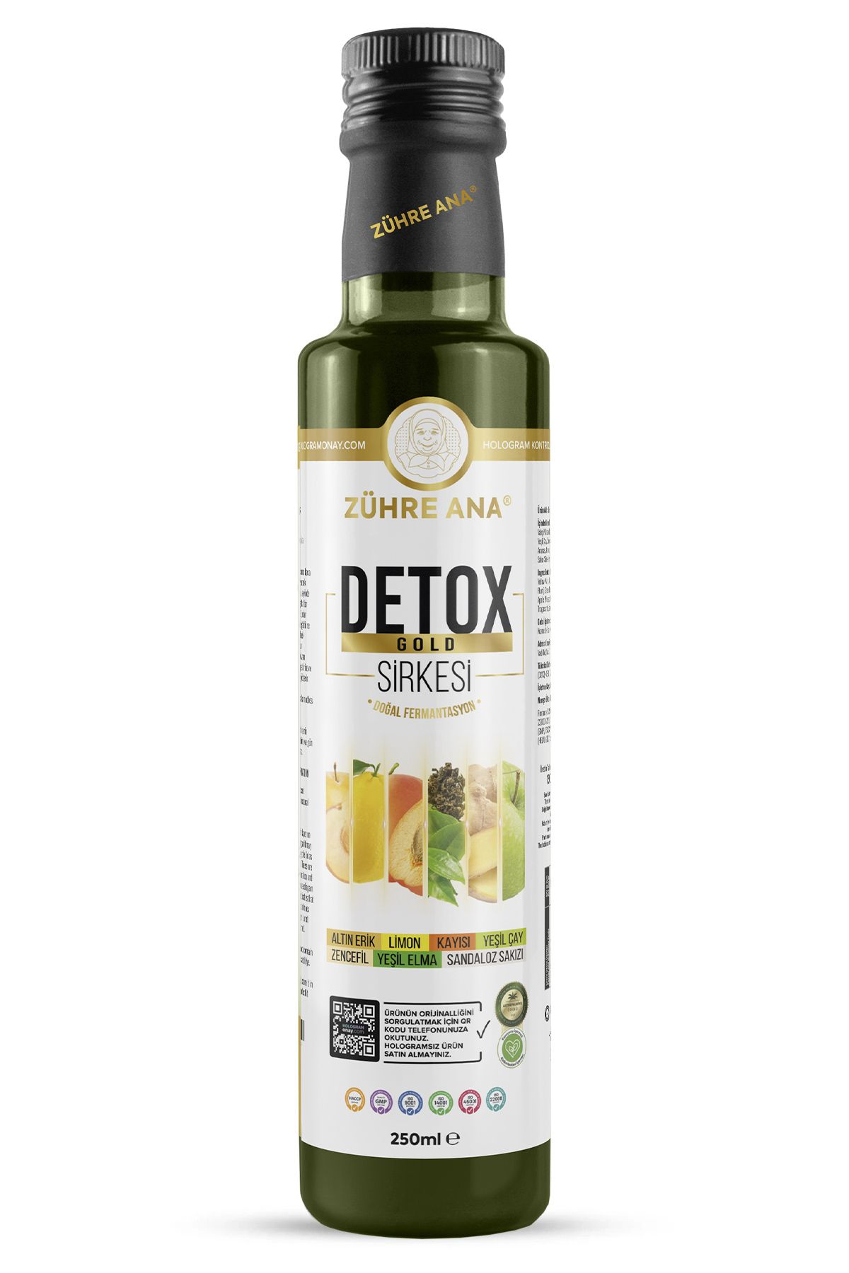 Detox Gold Sirkesi Doğal Fermantasyon 250 Ml