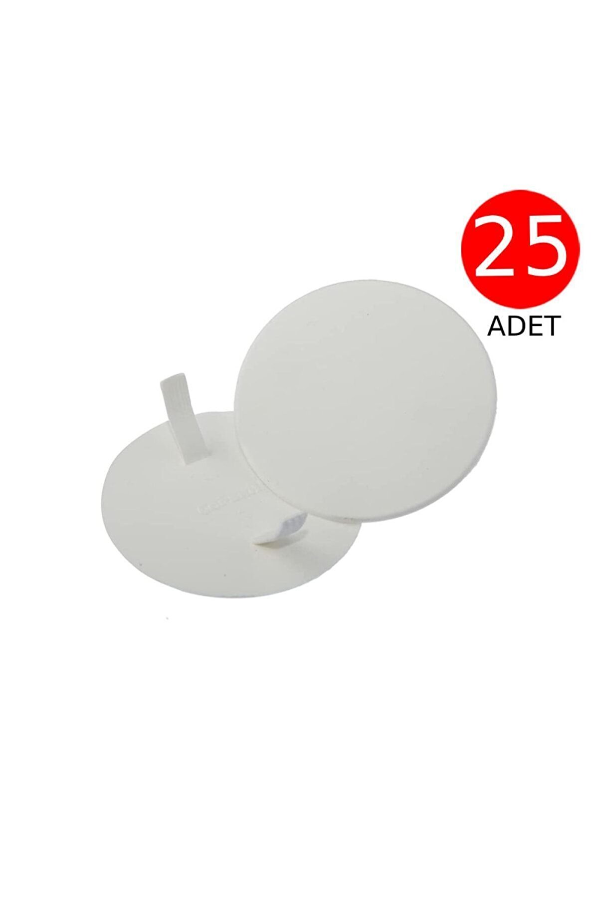 Buat Kapağı Düz 25li Plastik Beyaz