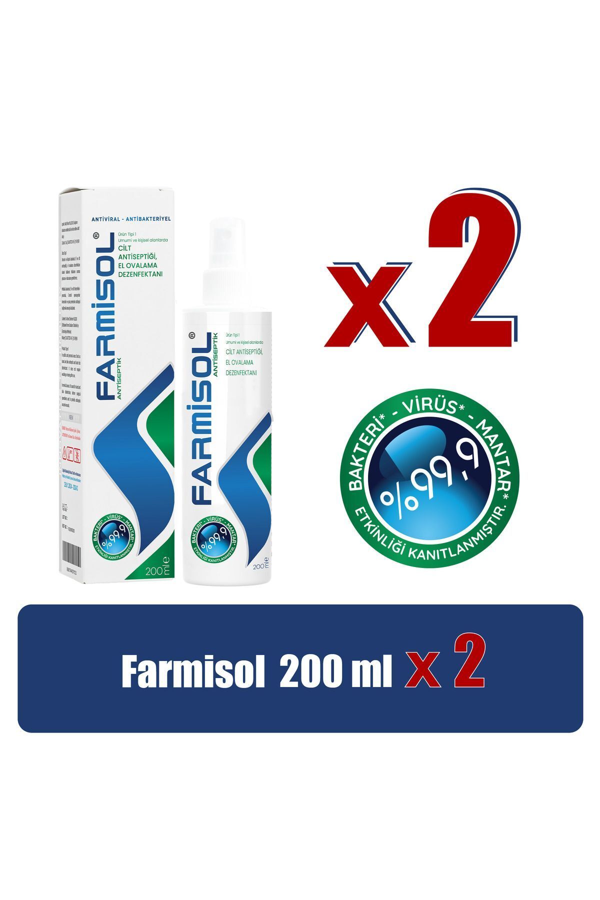 Kişisel Kullanım Antiseptiği 200ml - 2 Adet