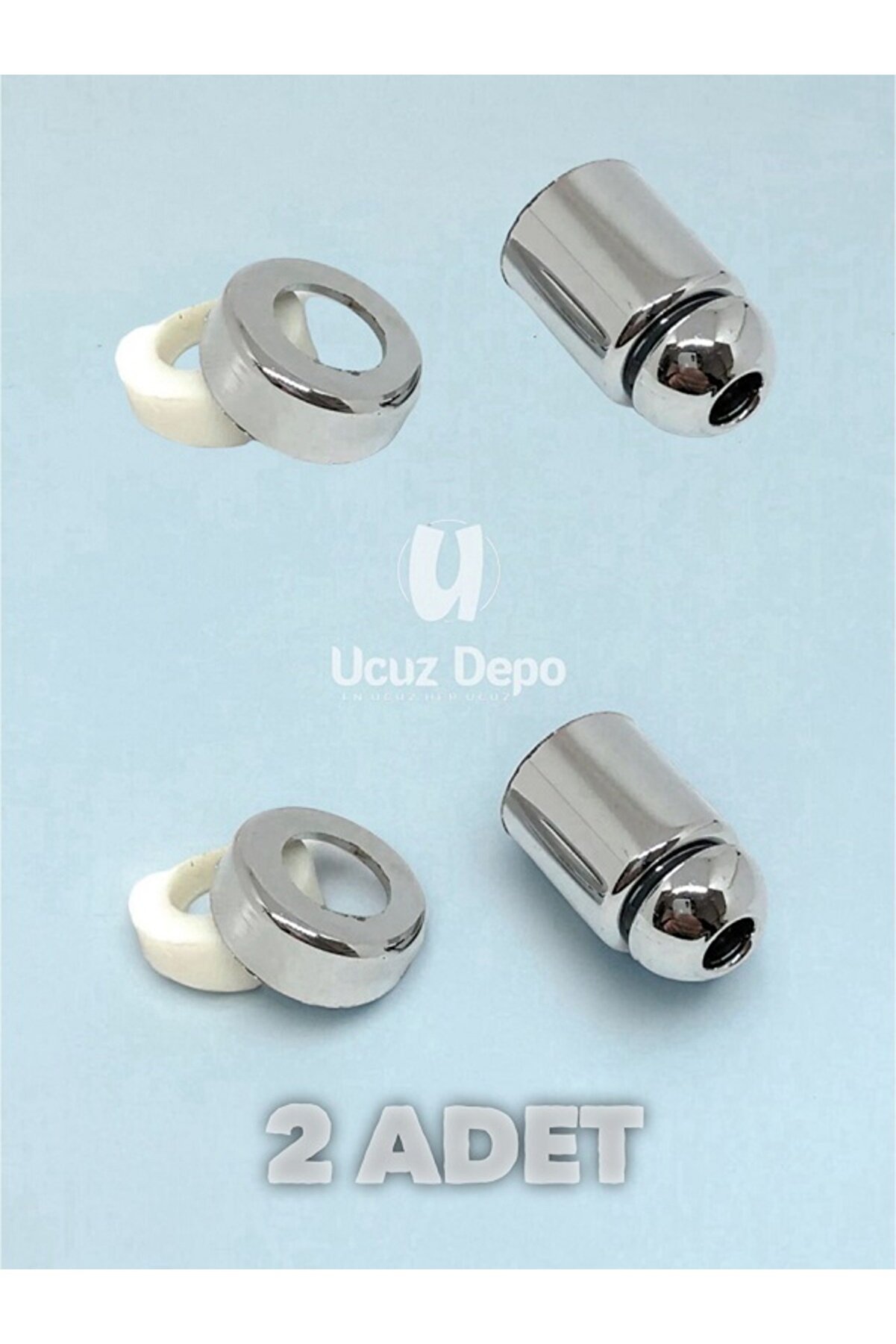 Klozet Taharet Çubuk Ucu Perlatör Krom Tip 2 adet