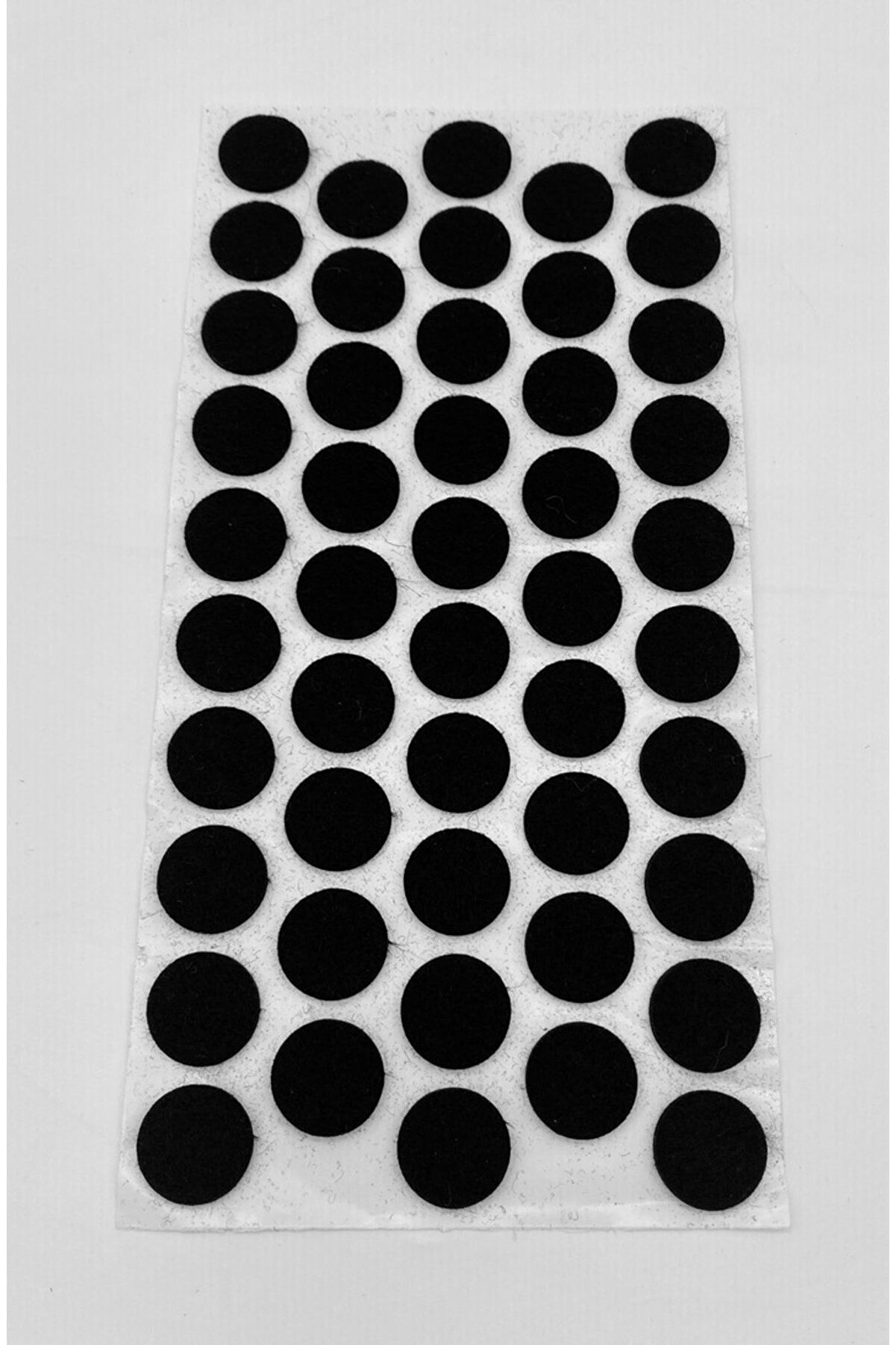 Siyah Keçe 48 Adet 2 Cm Daire Yapışkanlı Sandalye, Masa, Koltuk Altı Parke Koruma Yuvarlak