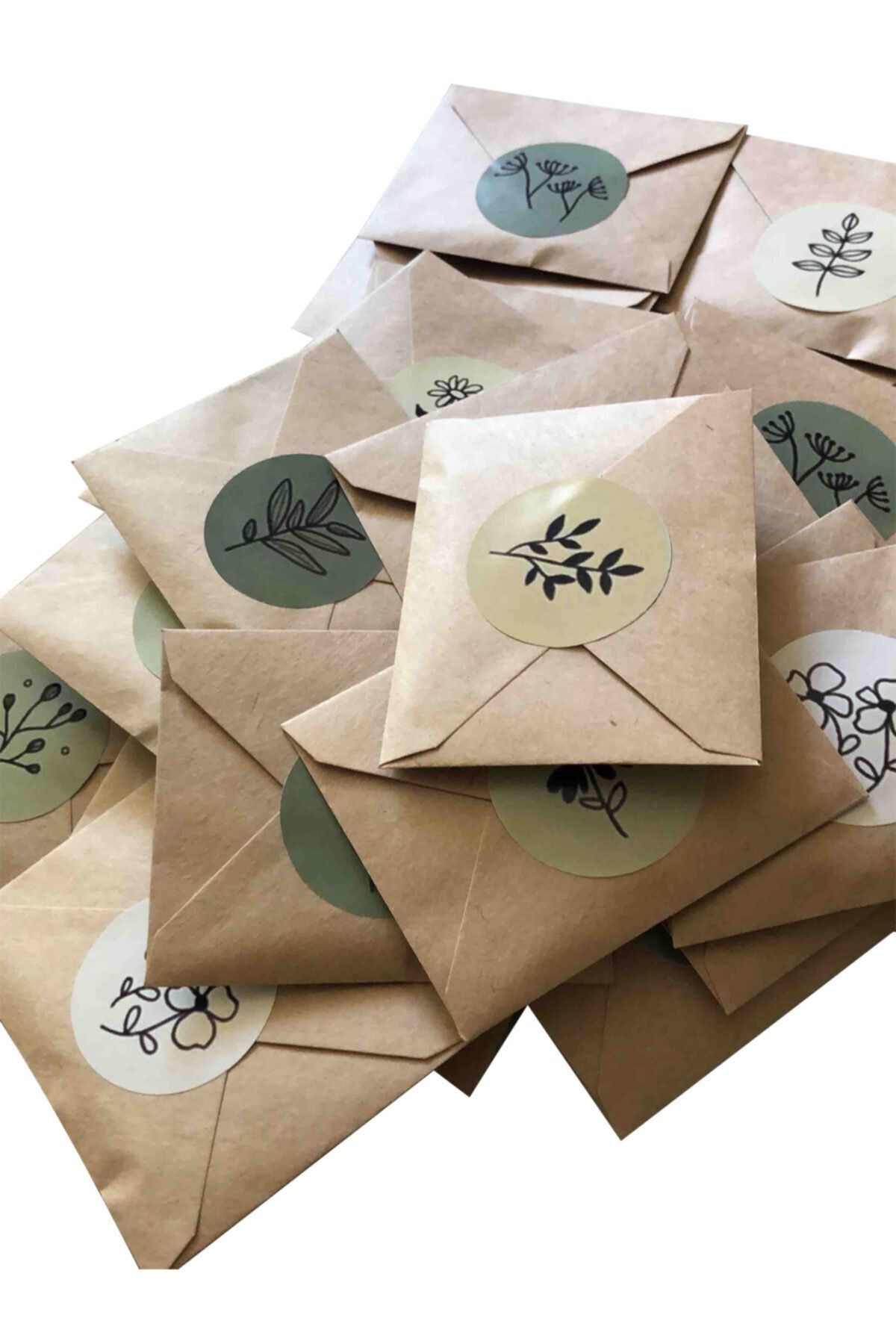 Kraft Zarf 100'lü Paket ( 7 X 9 Cm ) - Mini Kraft Zarf