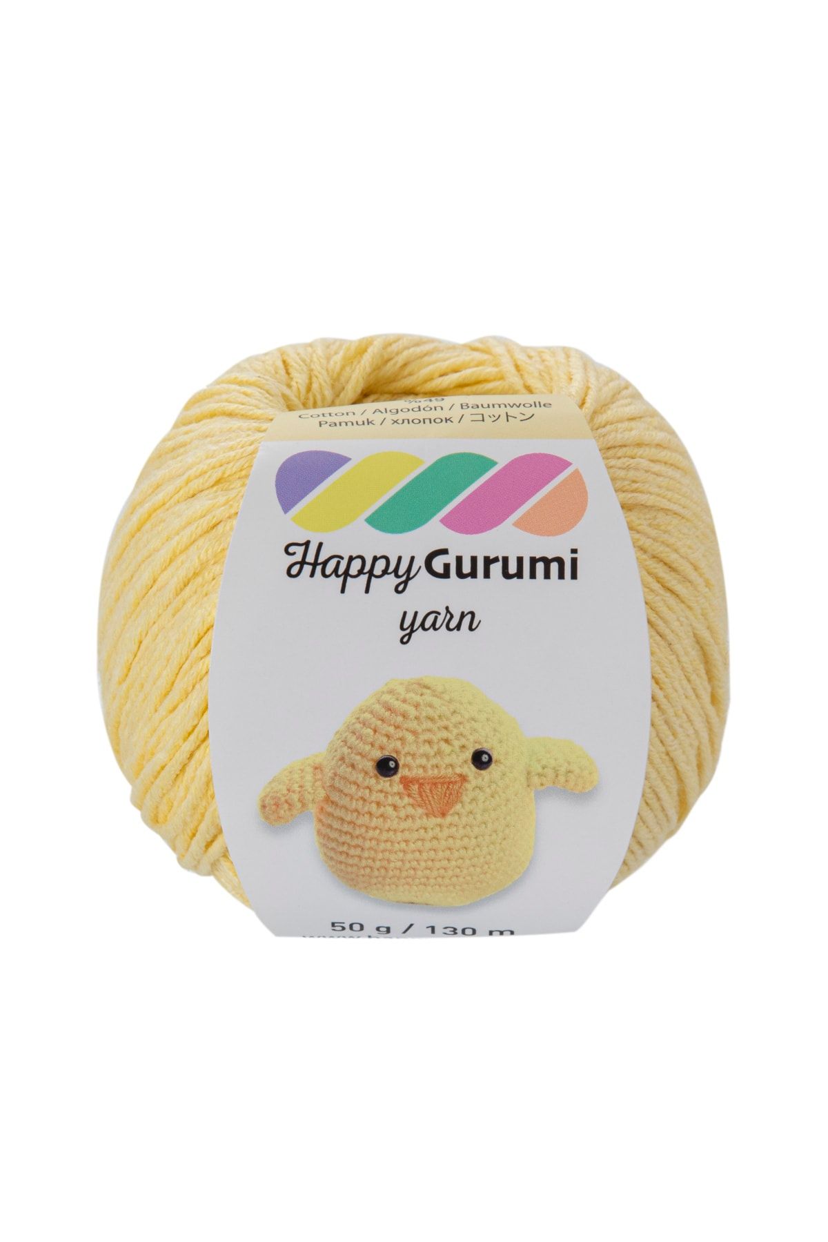 Happy Gurumi K331 Açık Sarı Amigurumi Örgü Ipi 50gr 130m