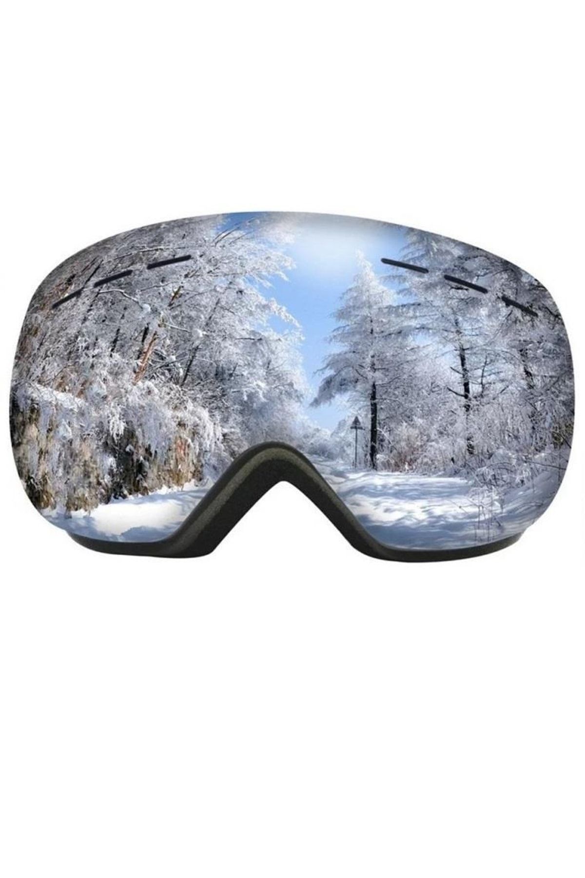 Uv400 Korumalı Antisis Özellikli 3 Katmanlı Aynalı Snowboard Kayak Gözlüğü
