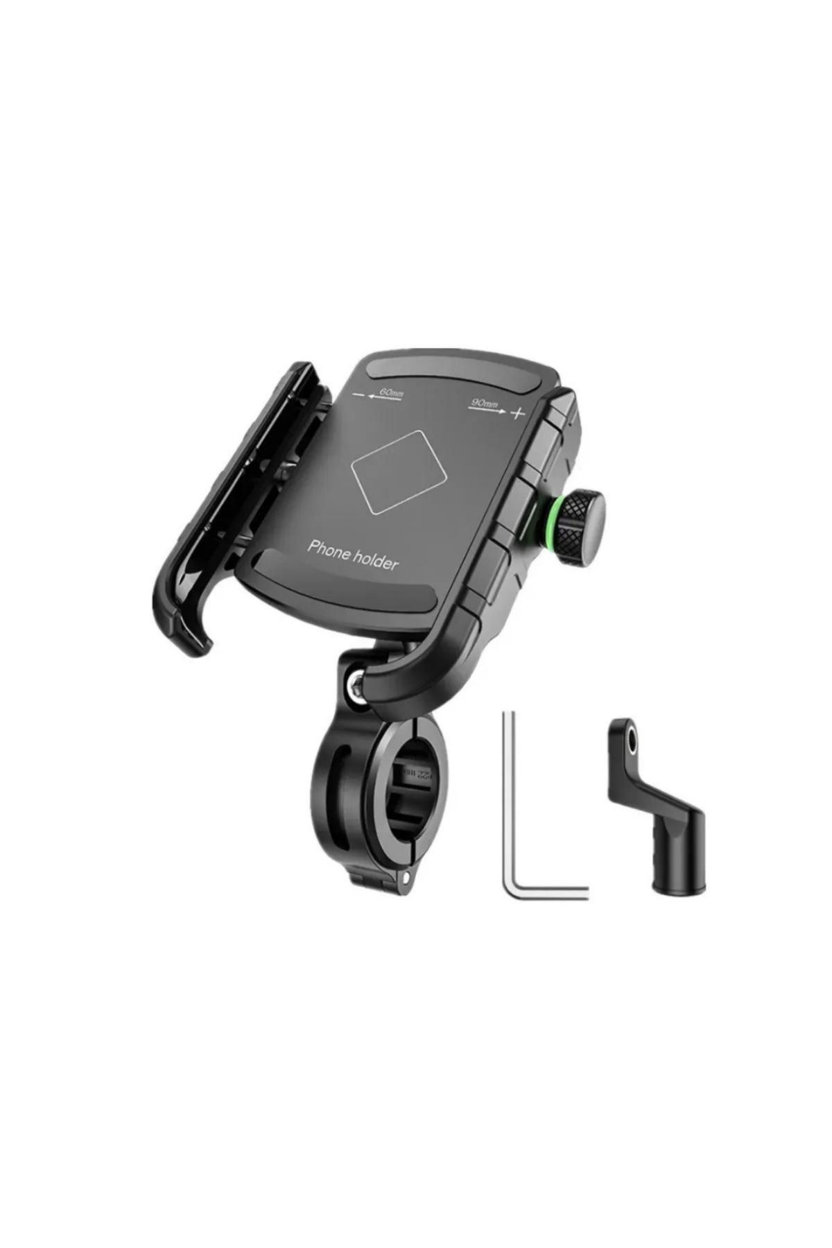 Motosiklet Bisiklet Telefon Tutucu Gidon Ve Ayna Bağlantılı Motor Tutacağı Scooter