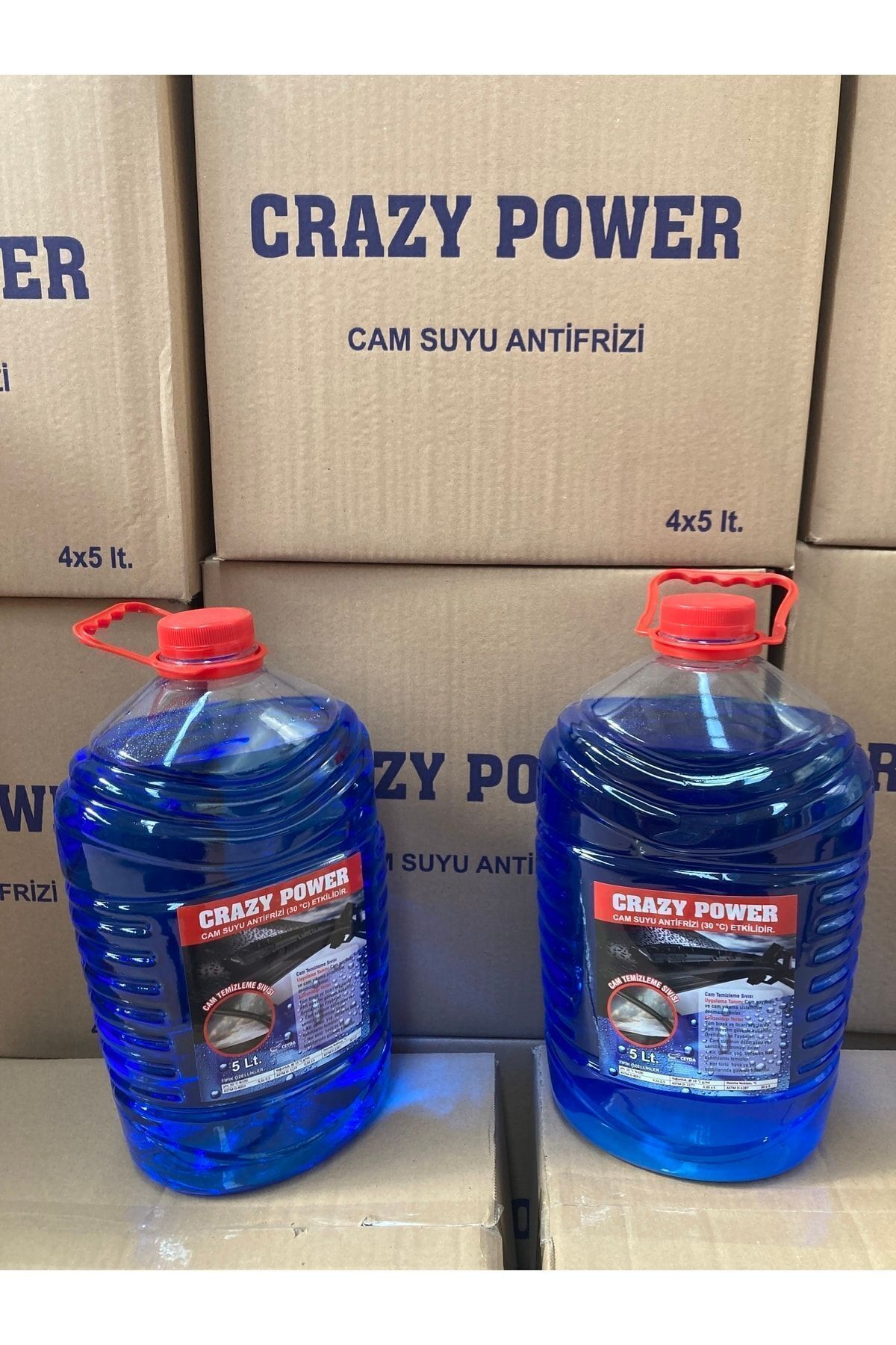Cam Suyu 4 Adet 5 Litre -15 Derece Kışlık Toplam 20 Lt