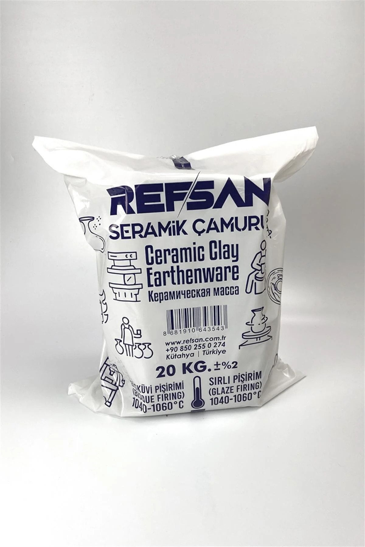 756 Seramik Çamuru Vakumlu (1050°C) - 20 Kg