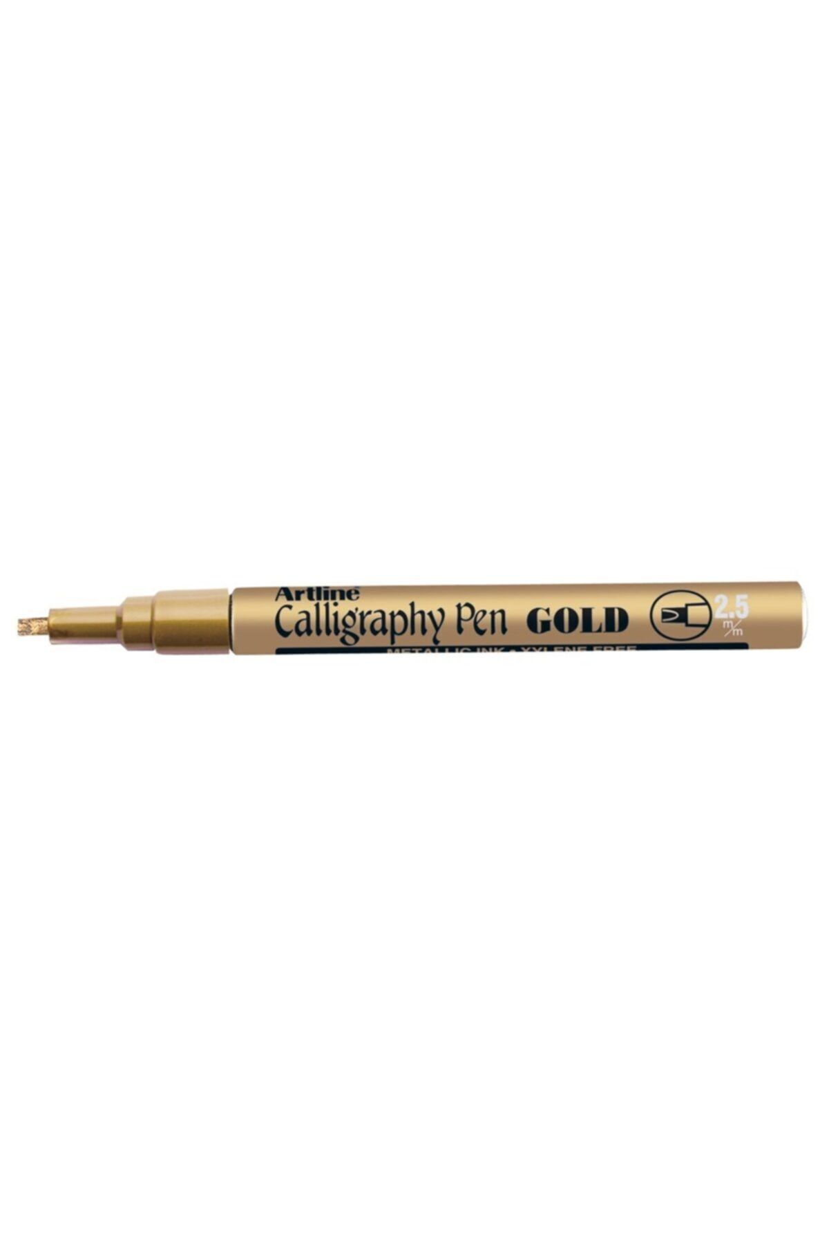Calligraphy Pen Gold 2,5 Mm Uç Metalik Altın