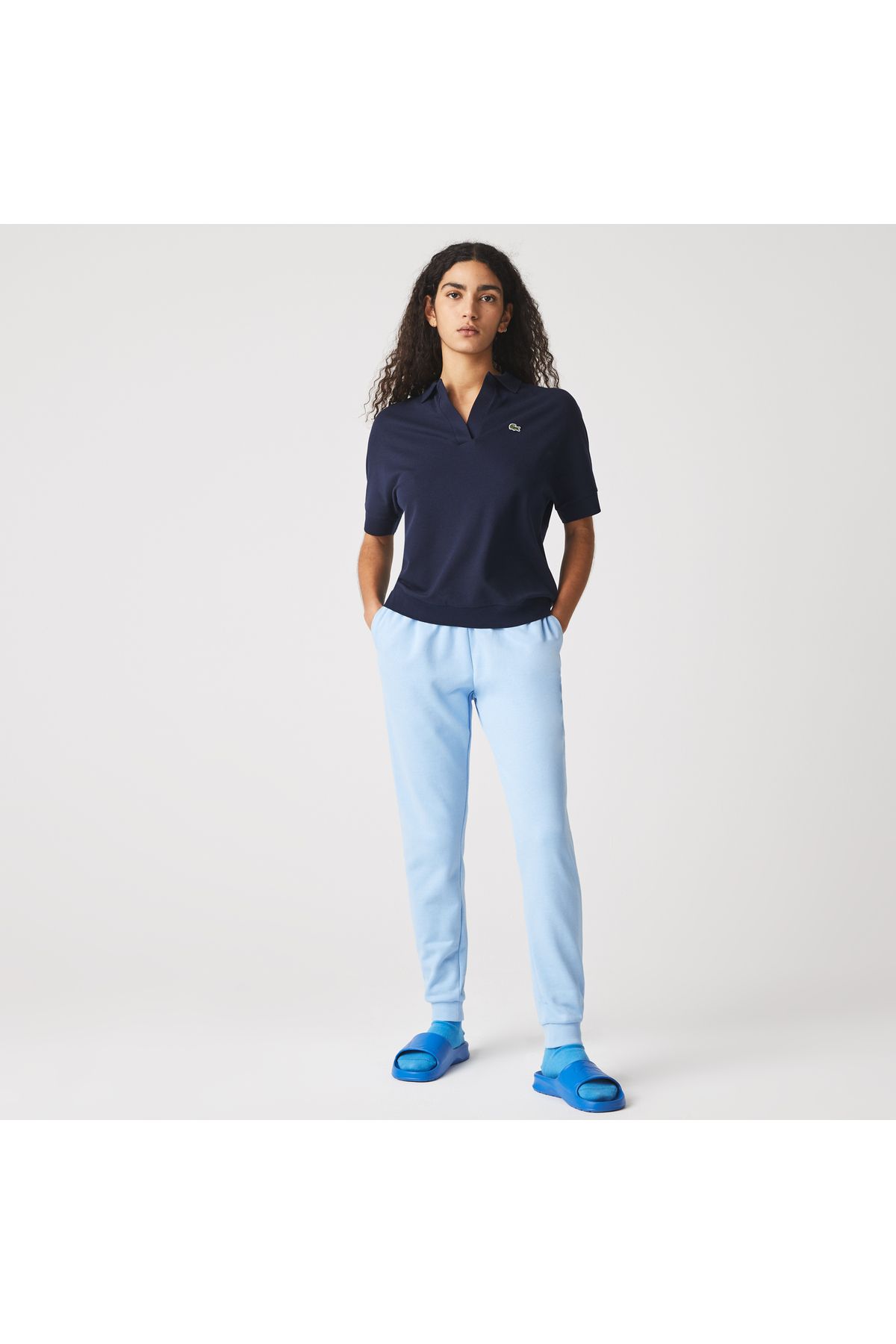 Loose Fit Kadın Lacivert Polo