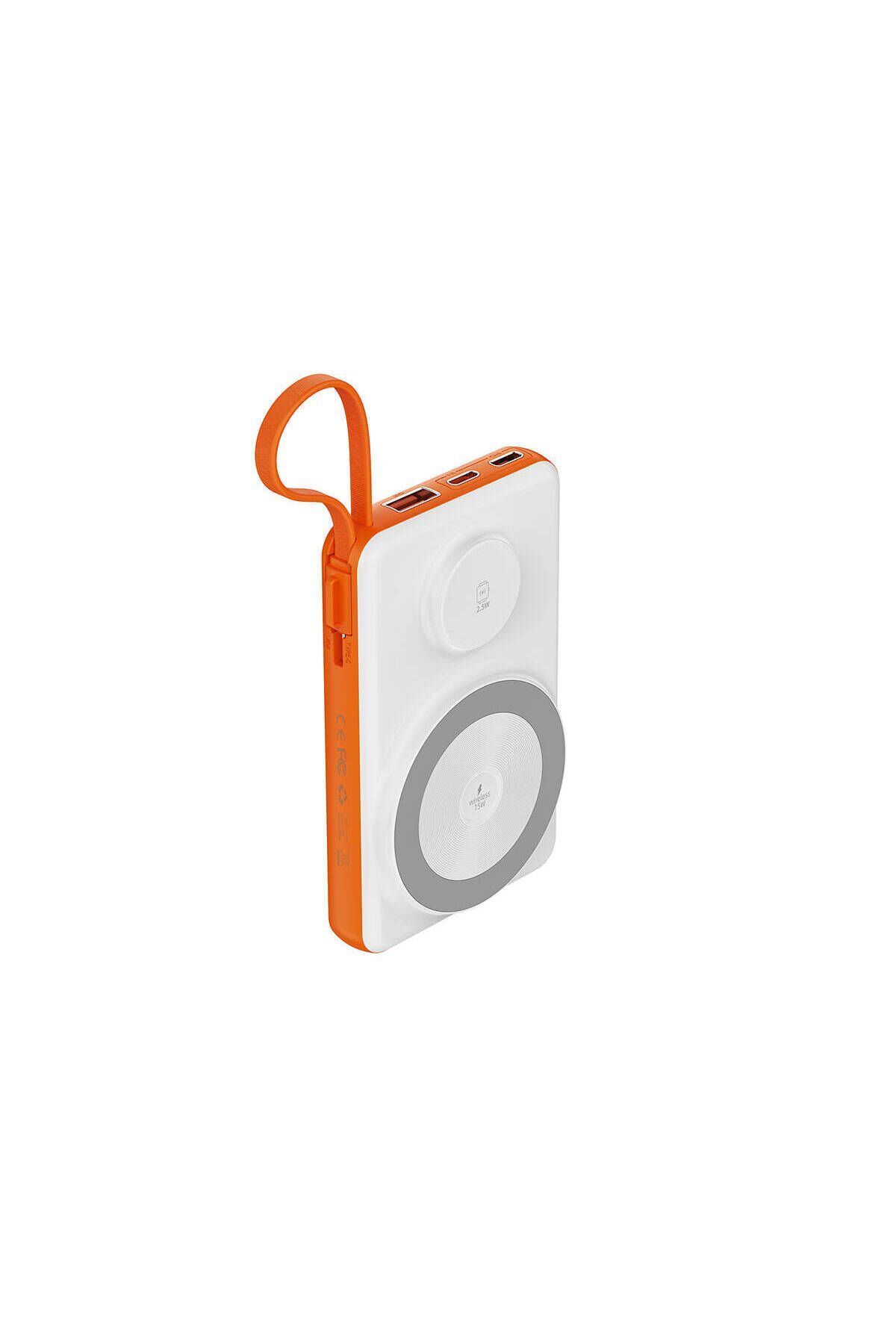 Ekranlı Powerbank Akıllı Saat Kablosuz Şarj Özellikli Wi-p007 10000mah 22.5w Yeni Modern