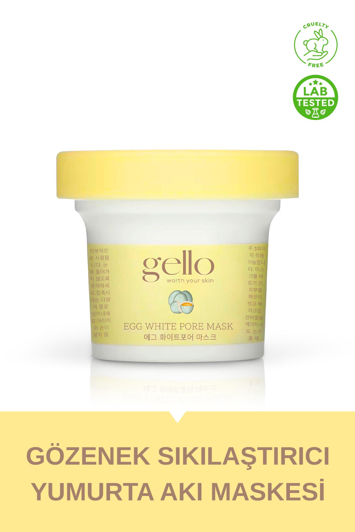 Gözenek Sıkılaştırıcı Yumurta Akı Maskesi - Egg White Pore Mask