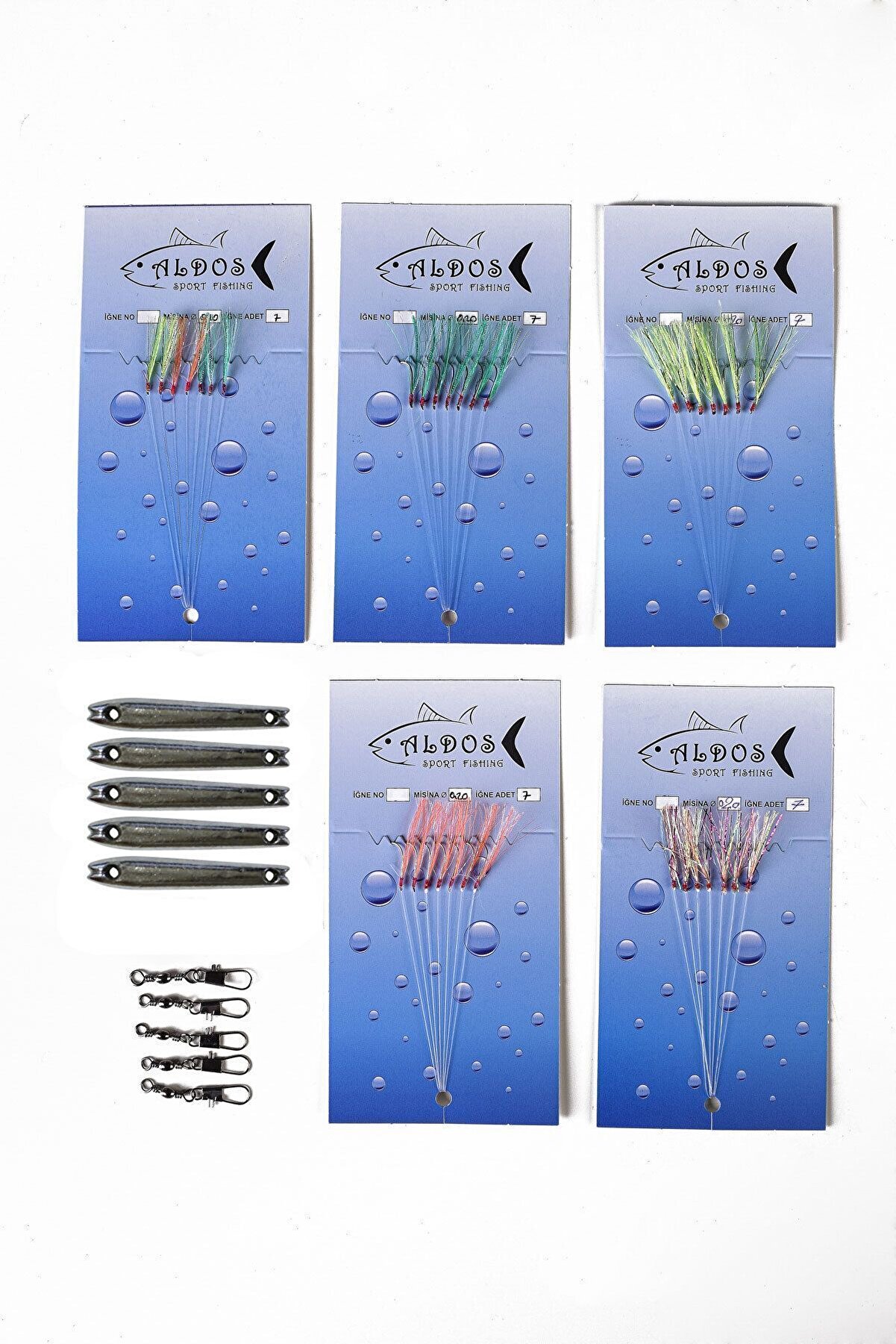 Çapari Istavrit, Kurşunlu Fırdöndülü Çapari Set 5'li Paket