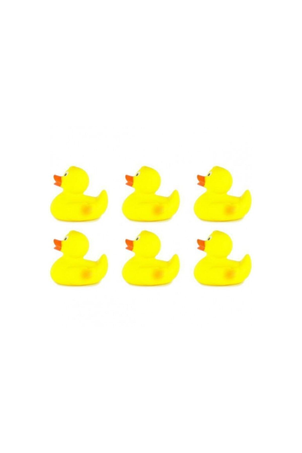 Ses Çıkaran Vinil 6'lı Sarı Ördek Yavrusu Suda Yüzen Yellow Duck