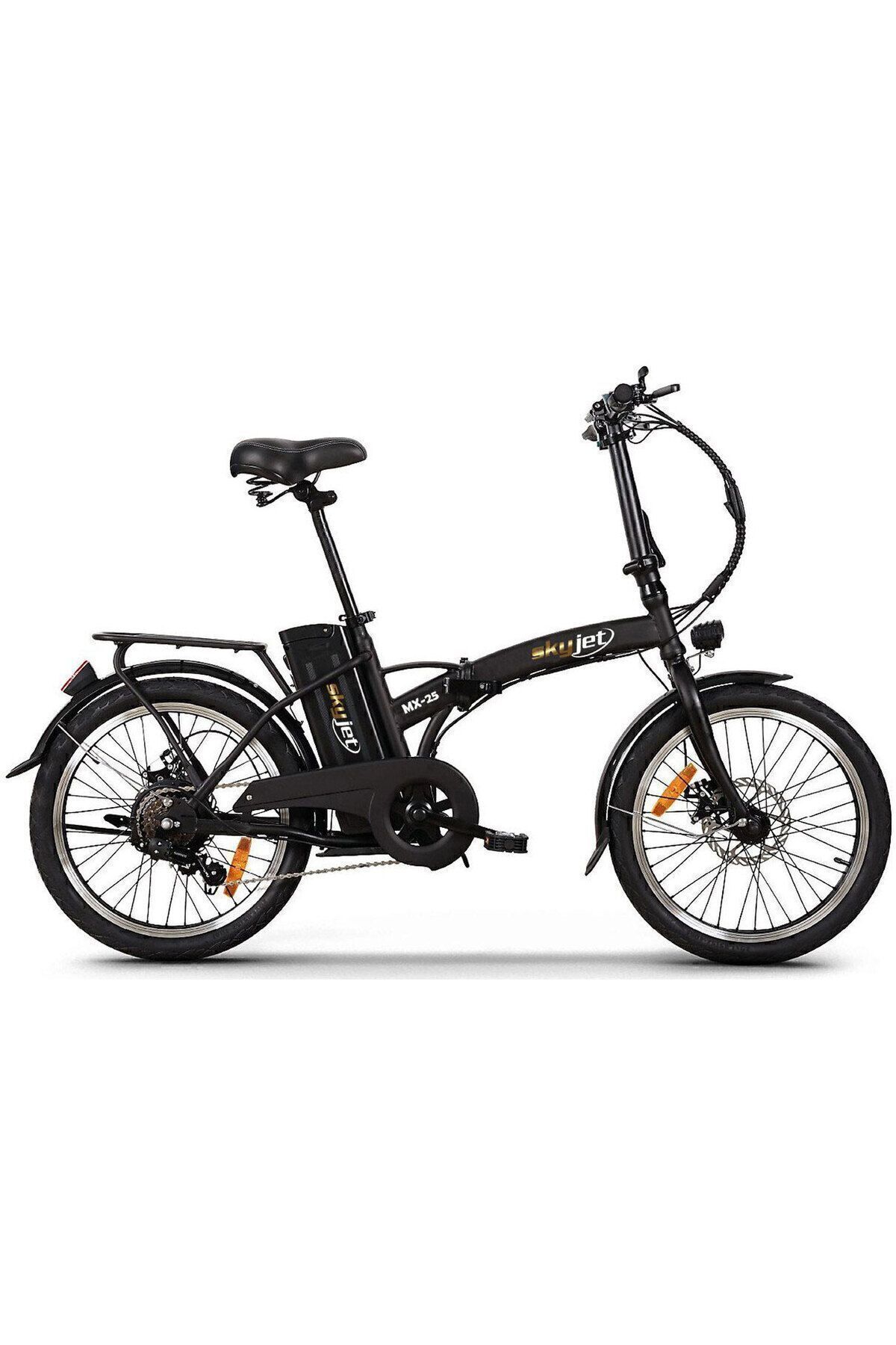 Skyjet Mx25 Elektrikli Katlanır Bisiklet Siyah