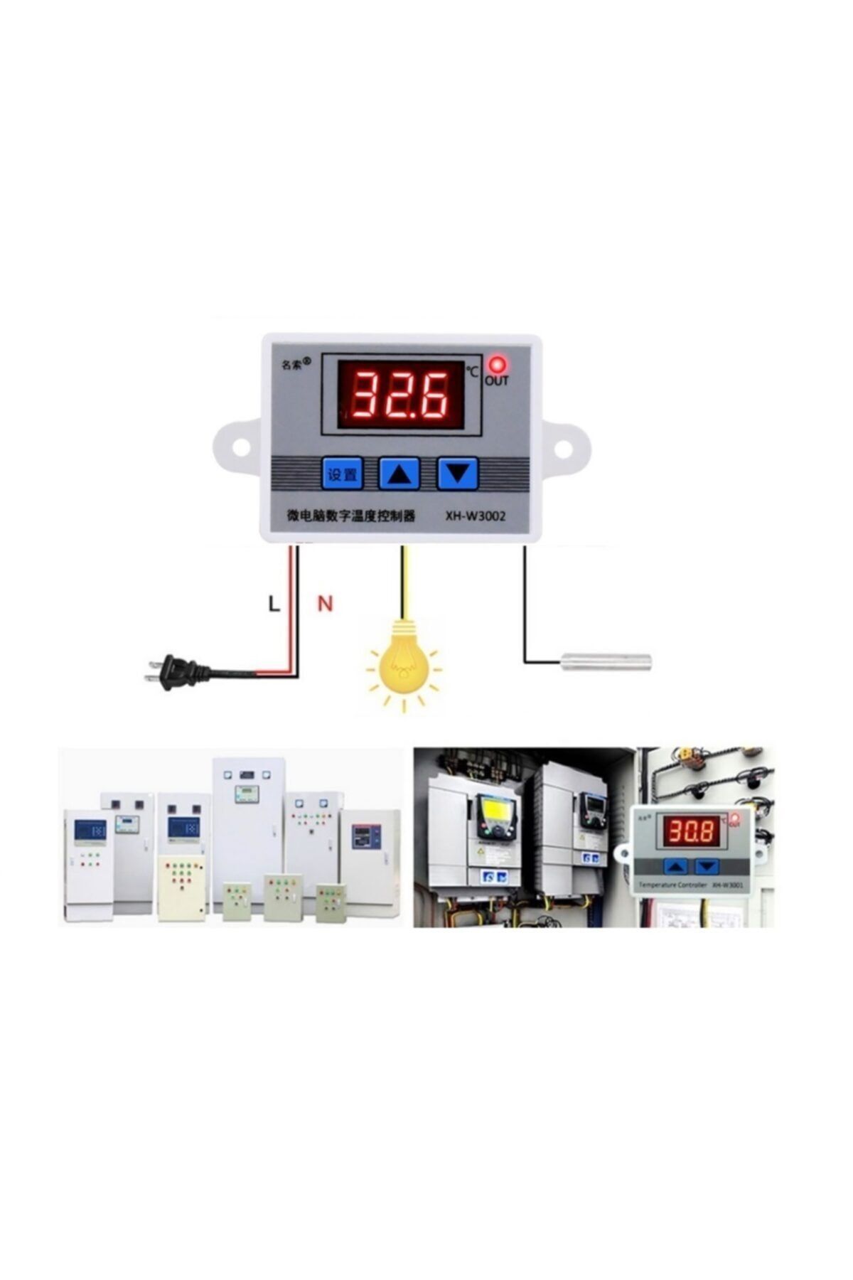 Xh-w3002 220v Dijital Termostat Sıcaklık Kontrol Cihazı Kuluçka