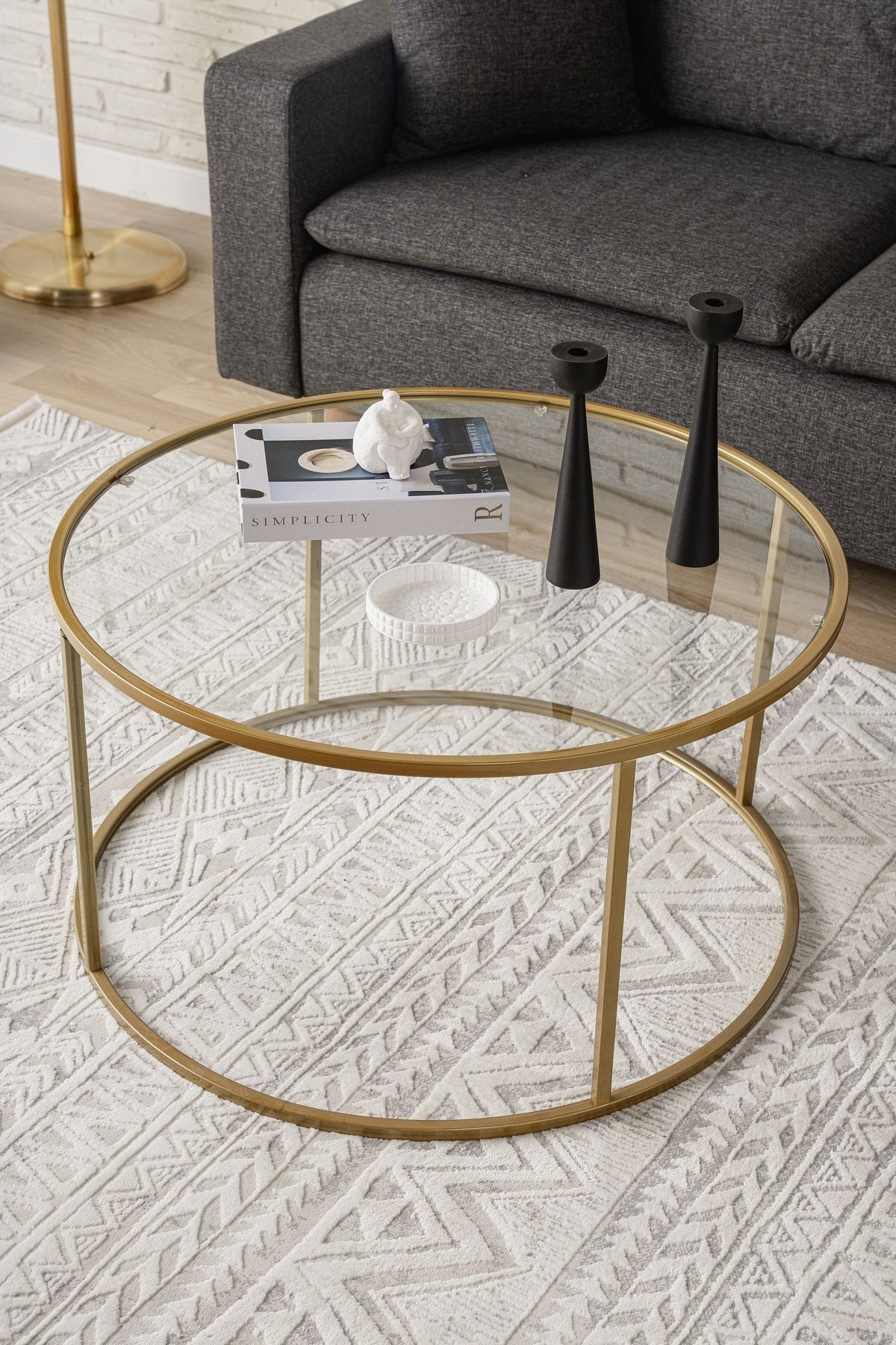 - Gold Berlin Orta Sehpa 80cm