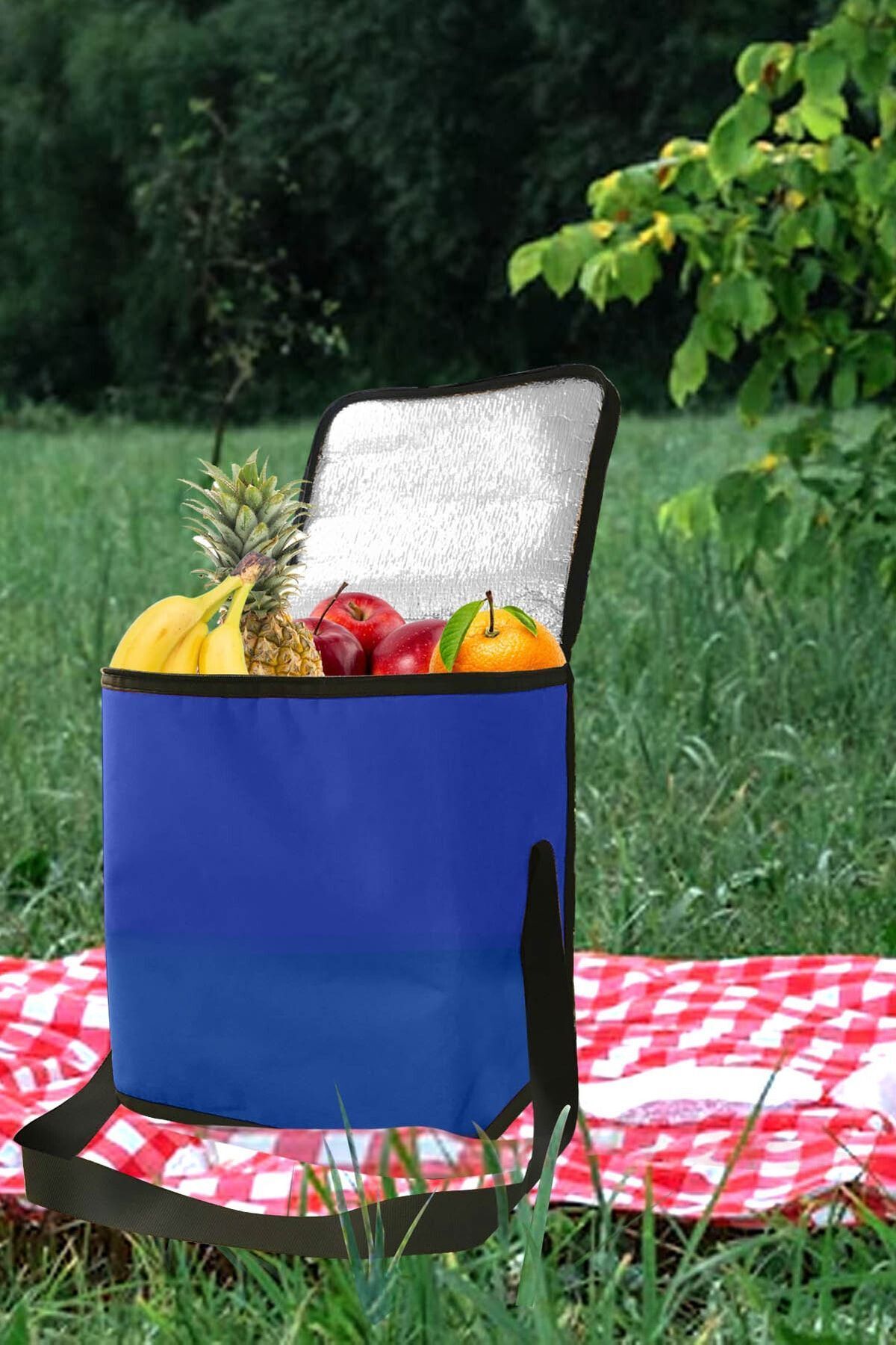 Kamp Piknik Termos Çanta 30 Litre Lacivert 36 X 31 X 31 Cm